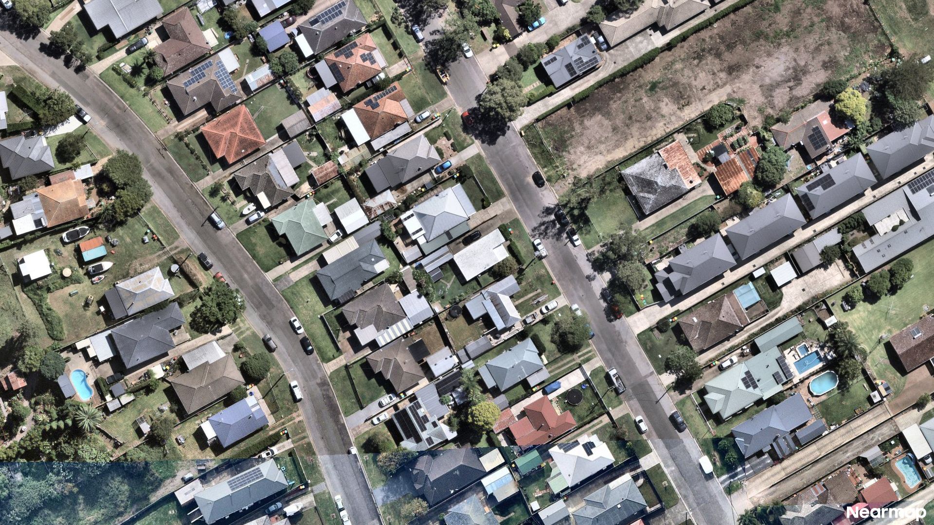Vertical aerial view