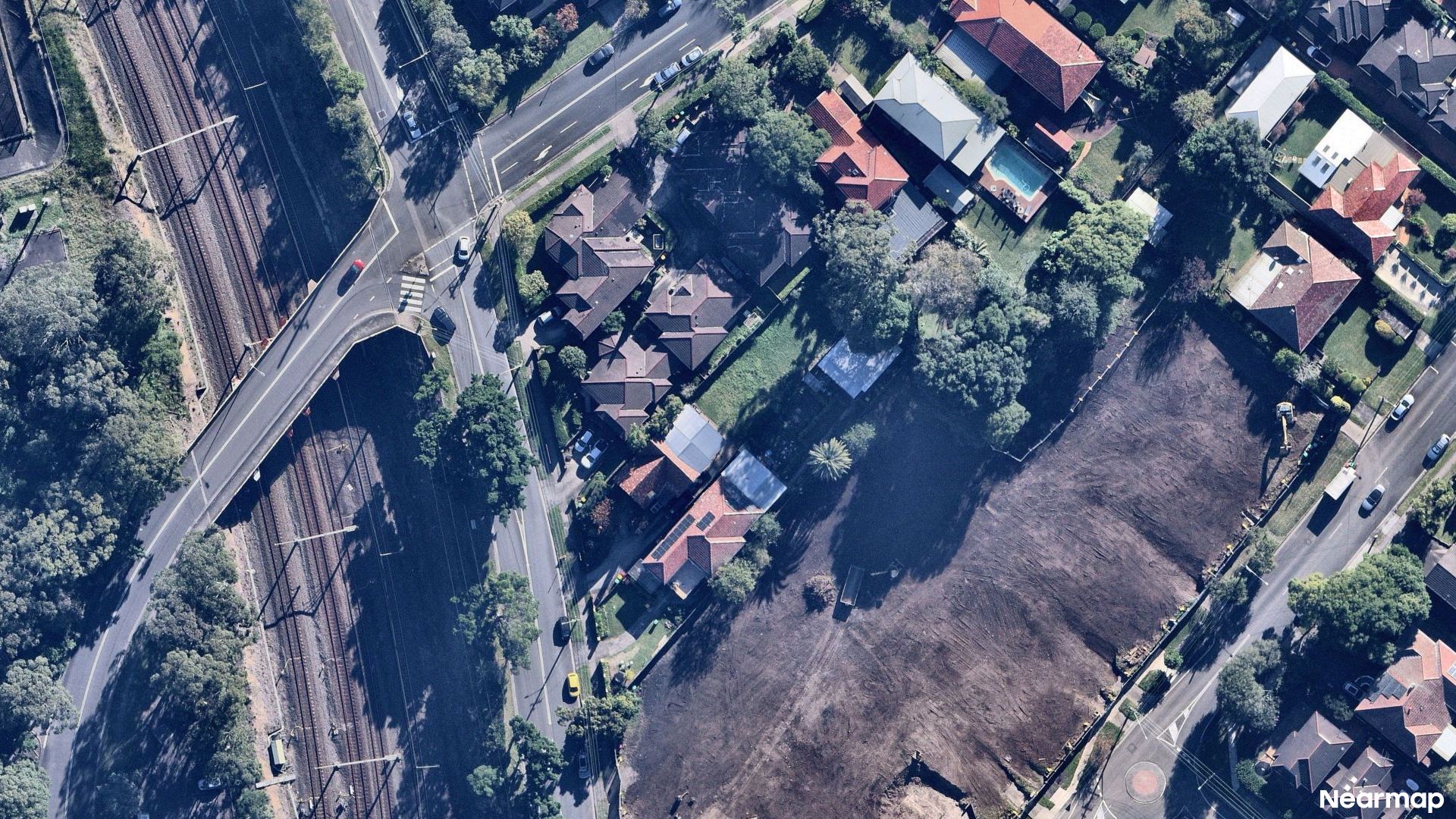Vertical aerial view