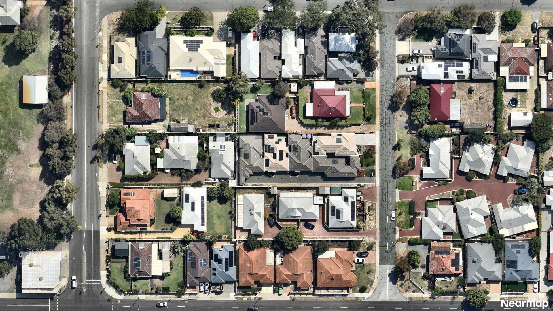 Vertical aerial view