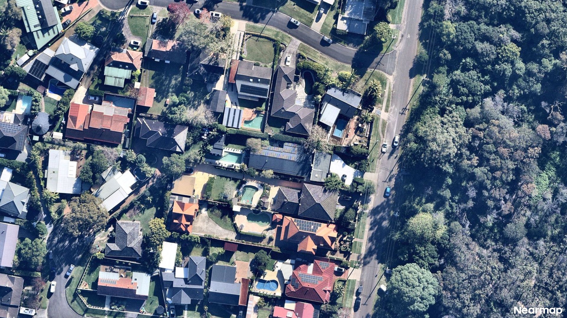 Vertical aerial view