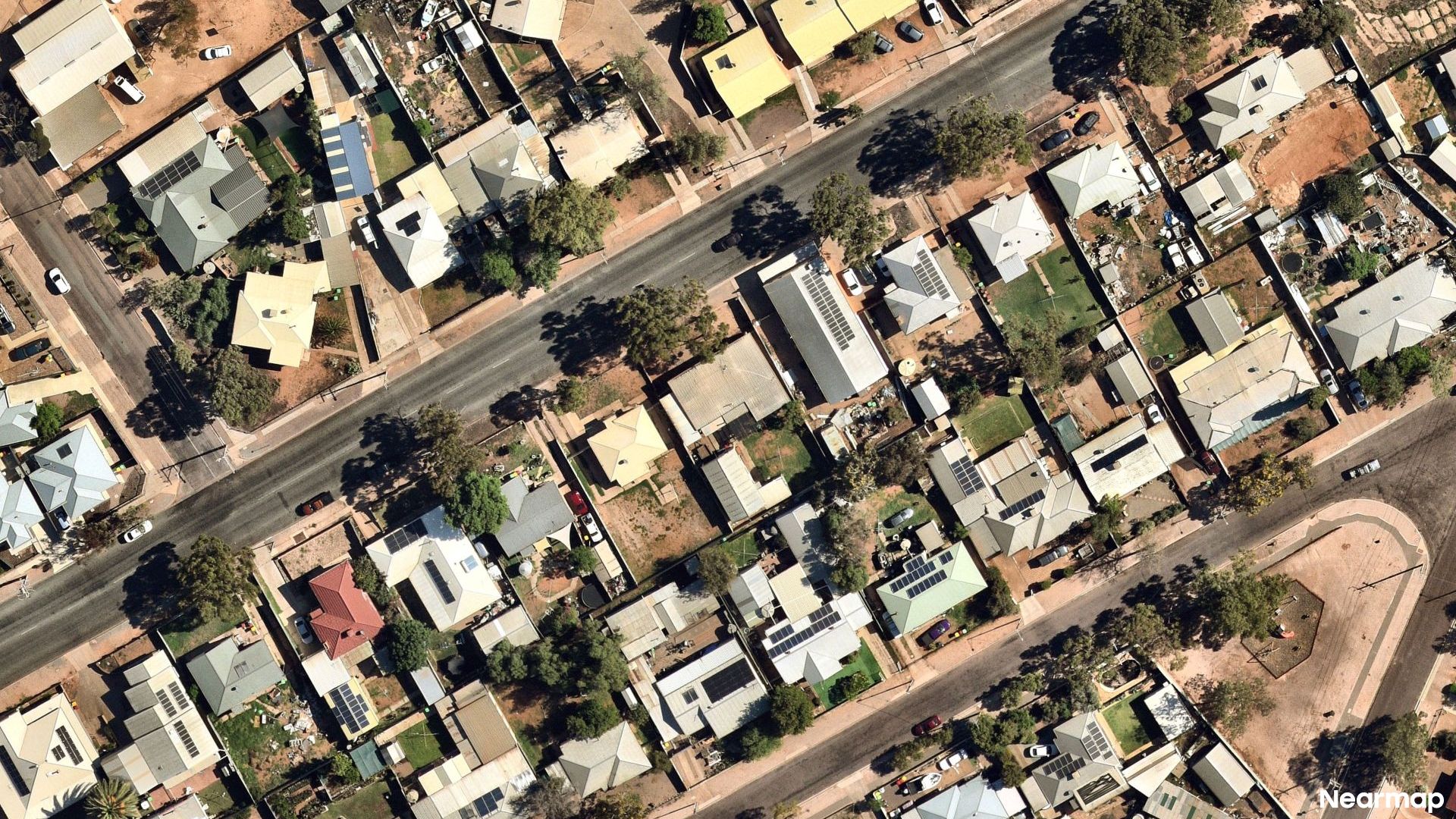Vertical aerial view