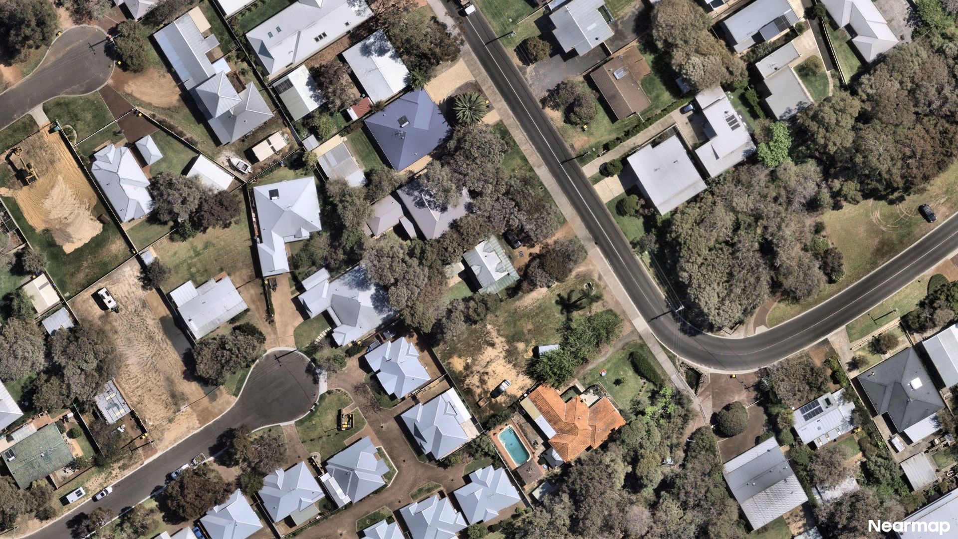 Vertical aerial view