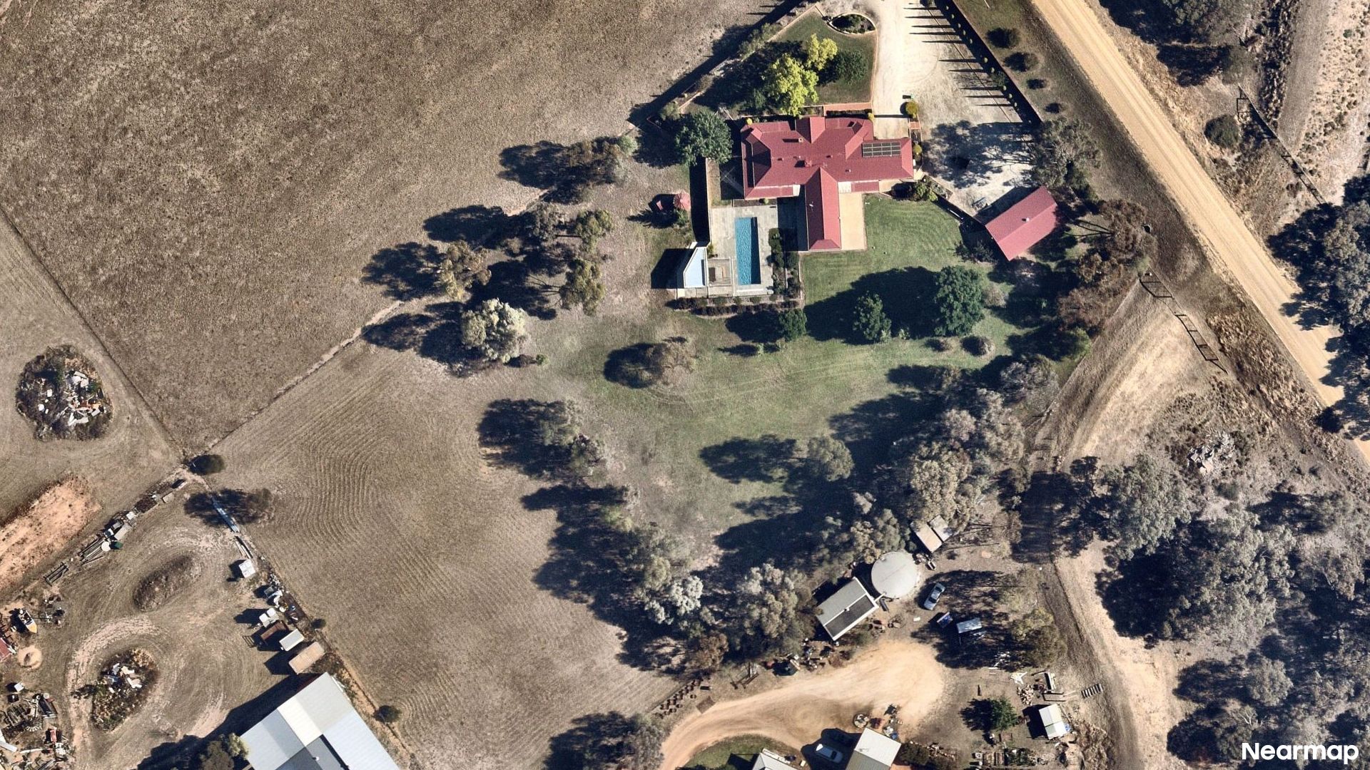 Vertical aerial view