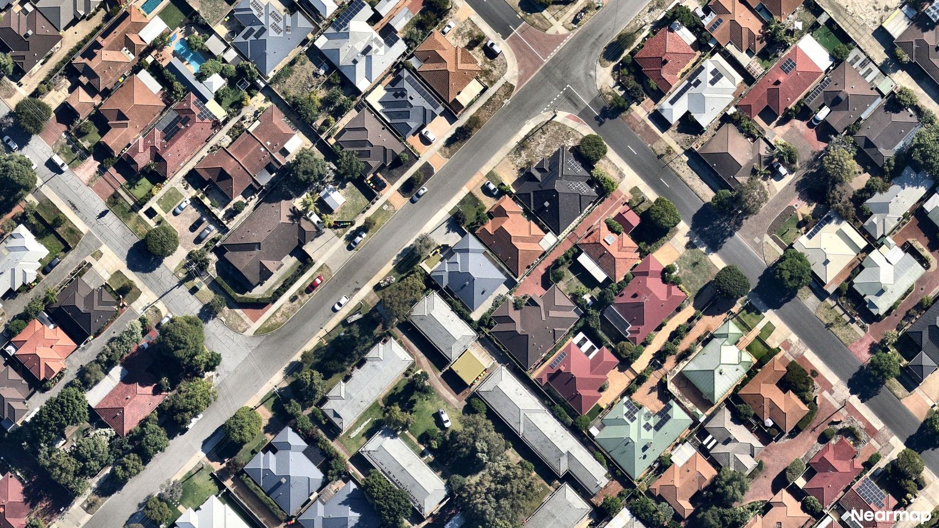 Vertical aerial view