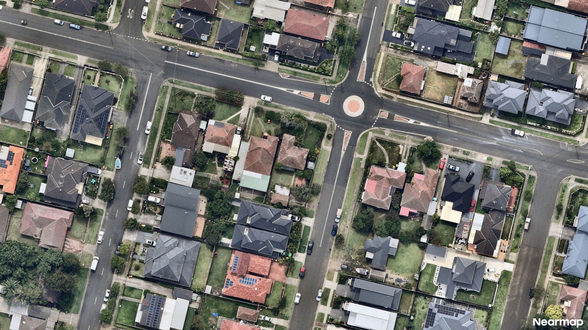 Vertical aerial view
