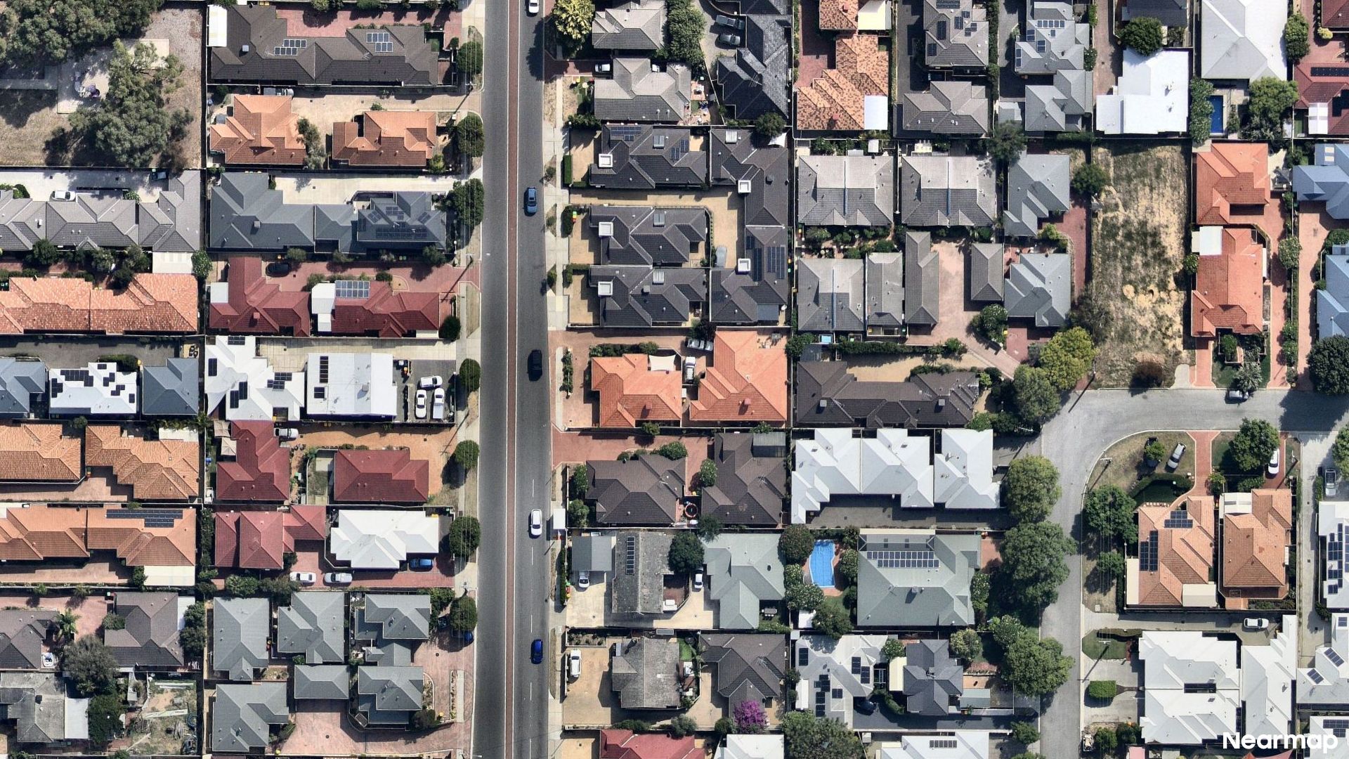 Vertical aerial view