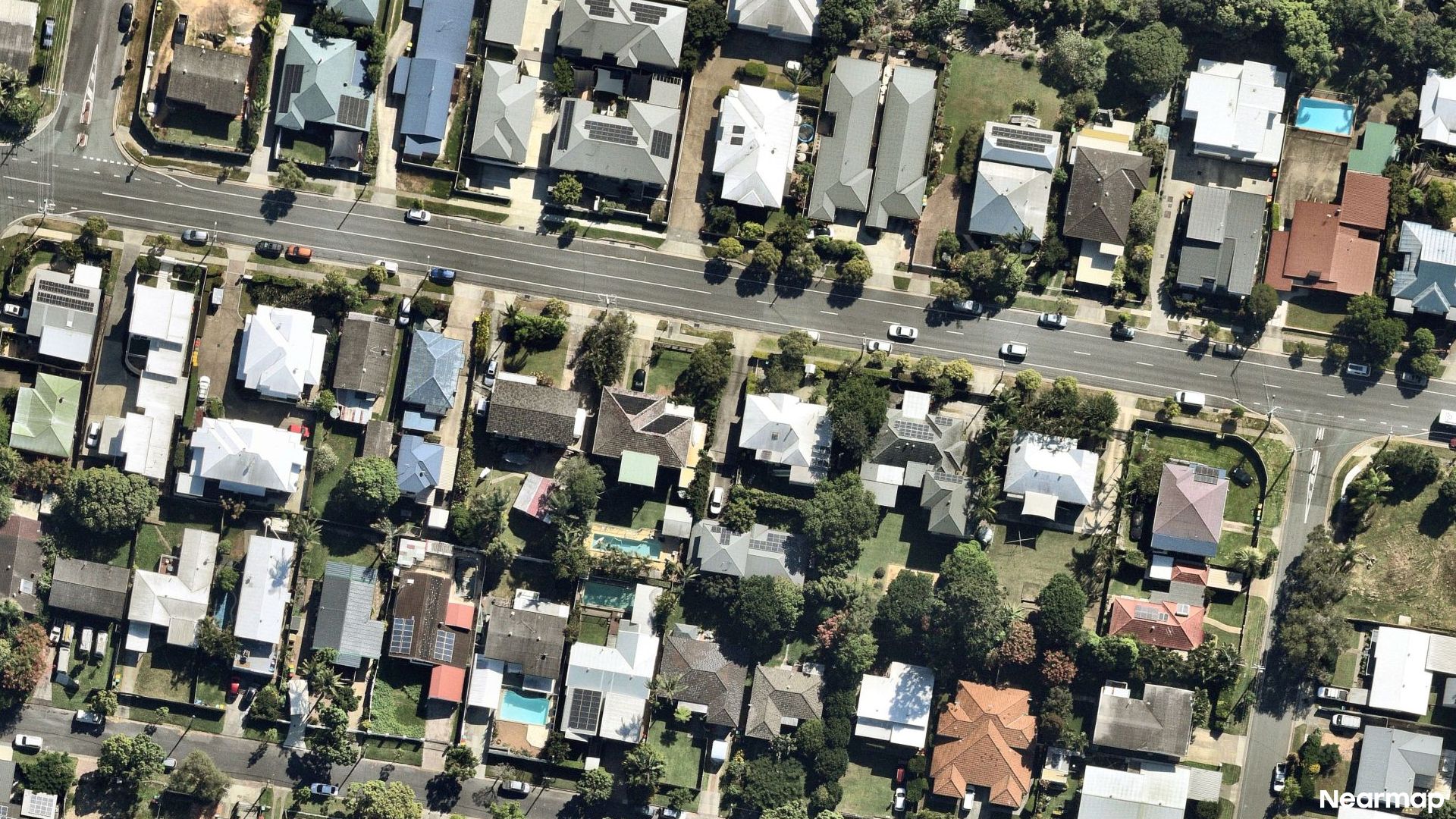 Vertical aerial view
