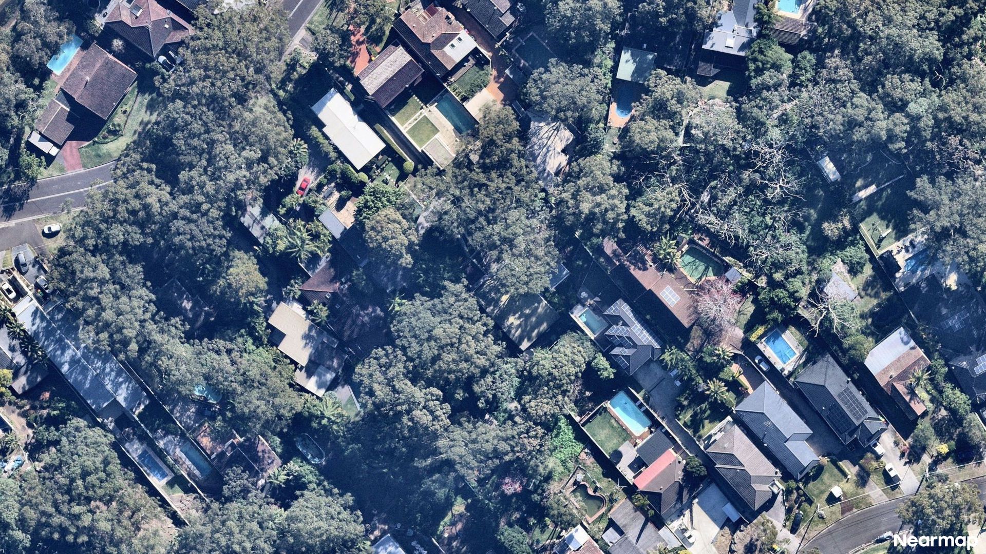 Vertical aerial view