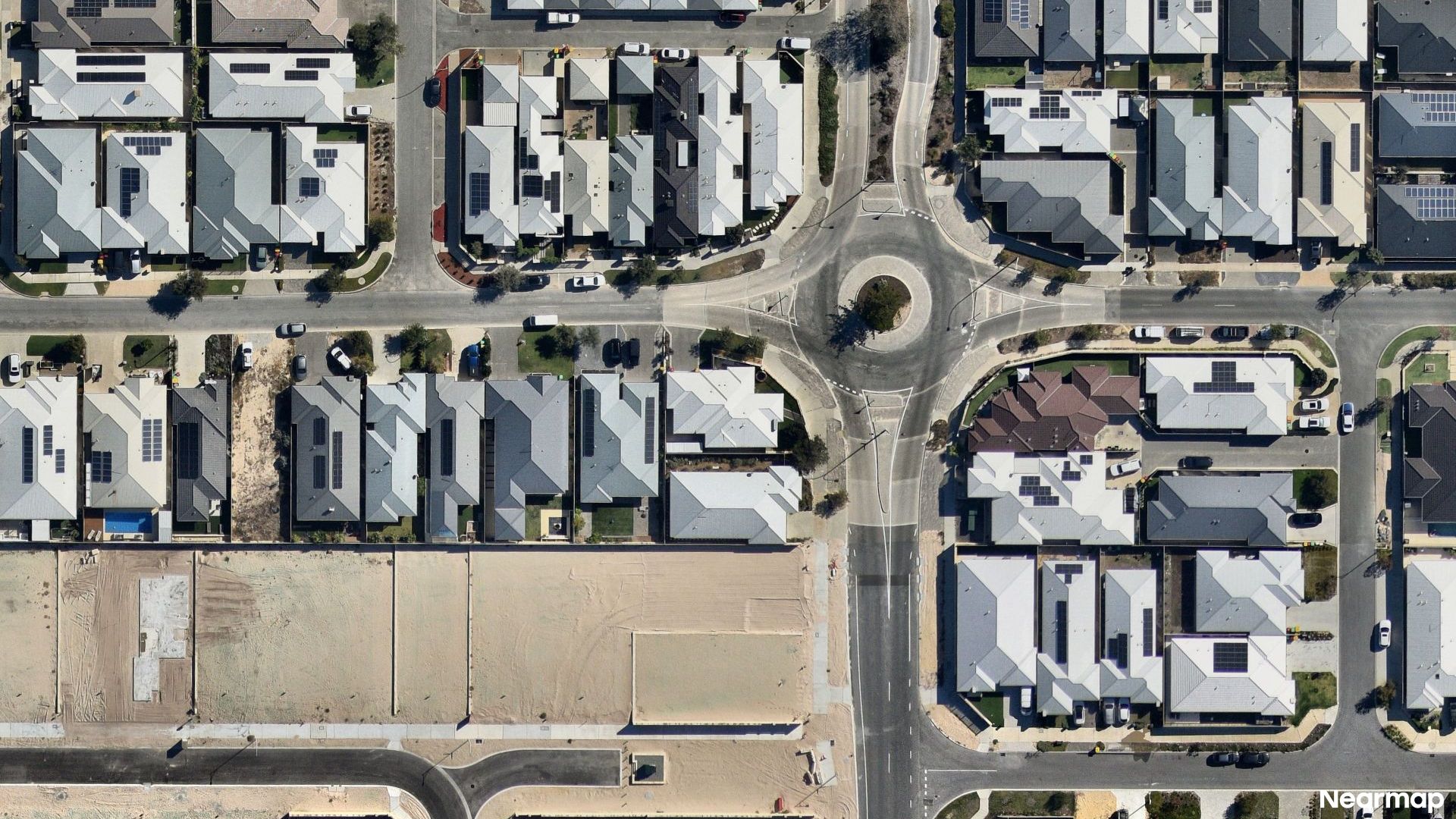 Vertical aerial view