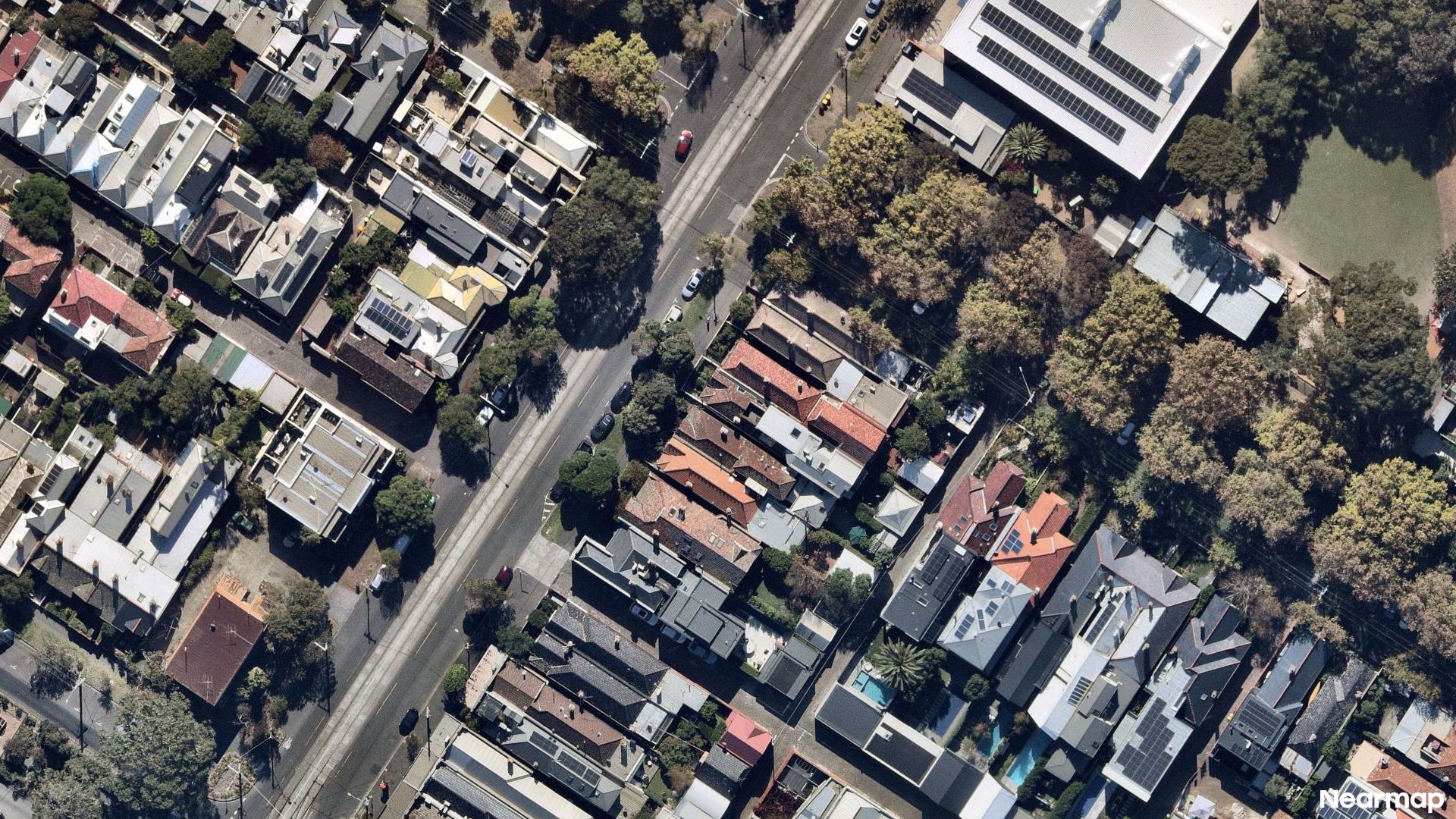 Vertical aerial view