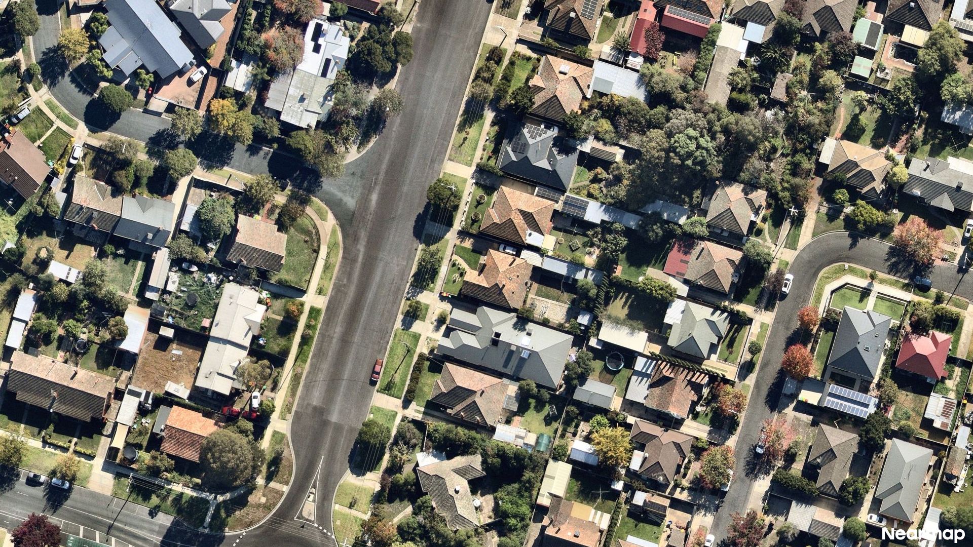 Vertical aerial view