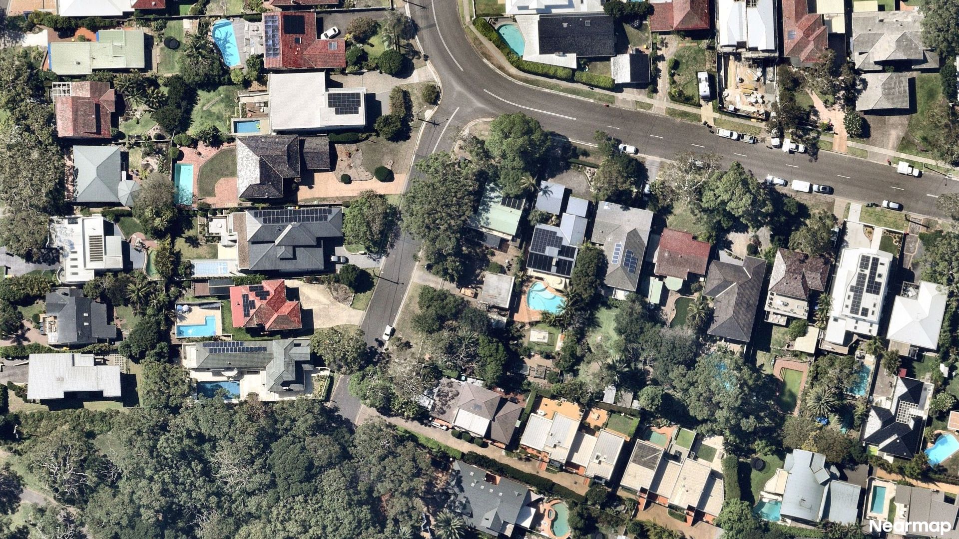 Vertical aerial view