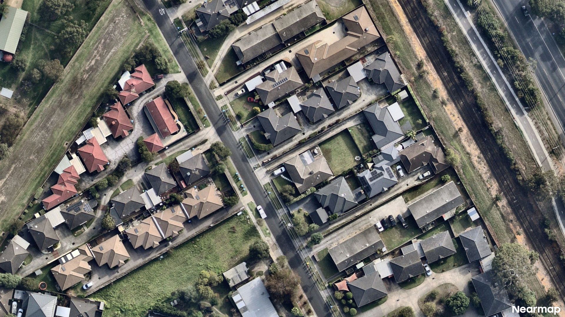 Vertical aerial view