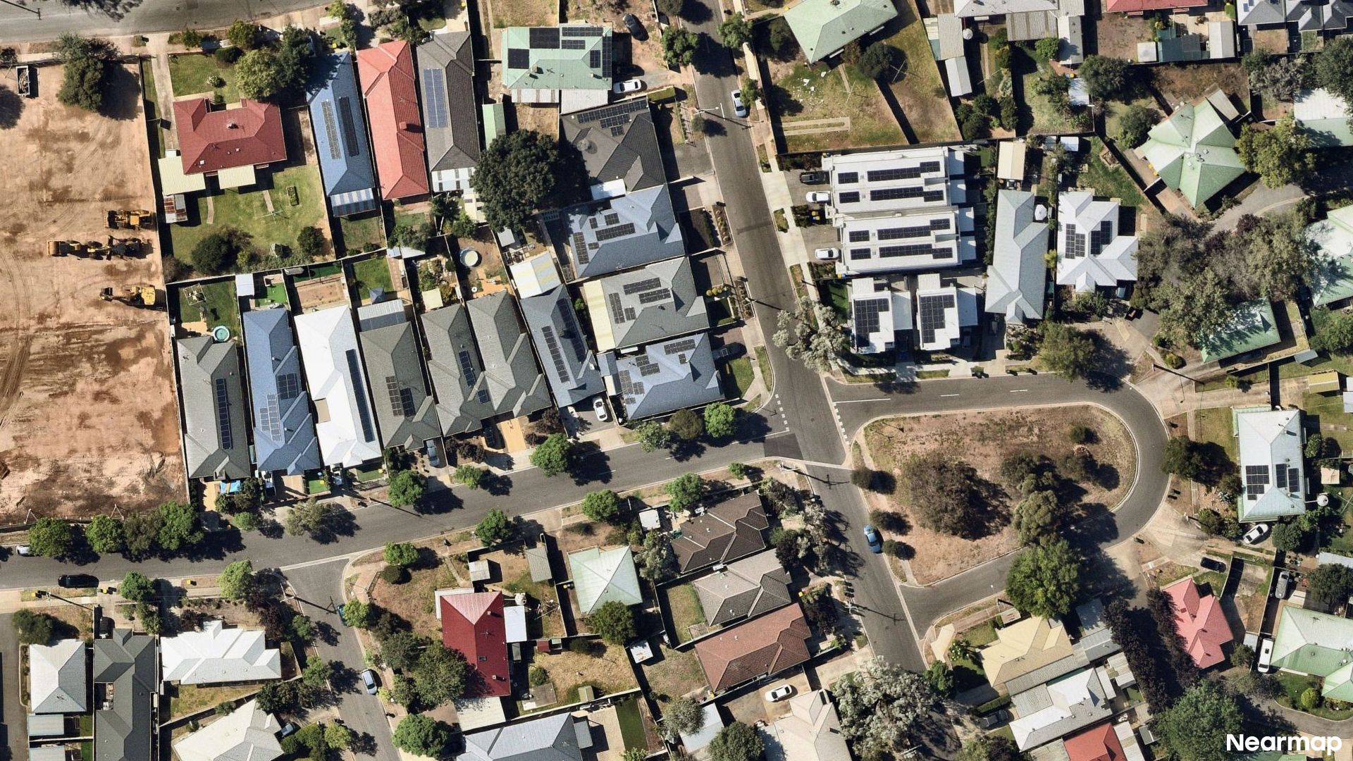 Vertical aerial view