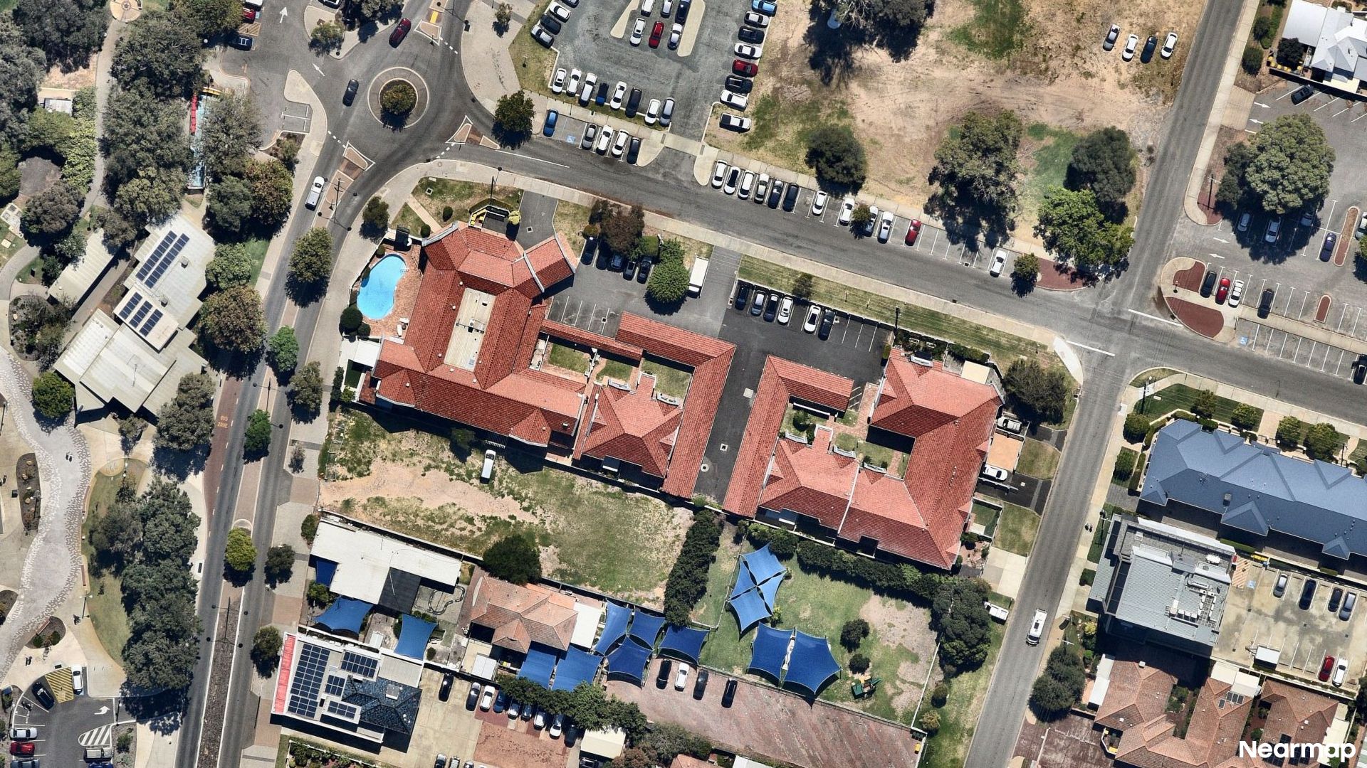 Vertical aerial view