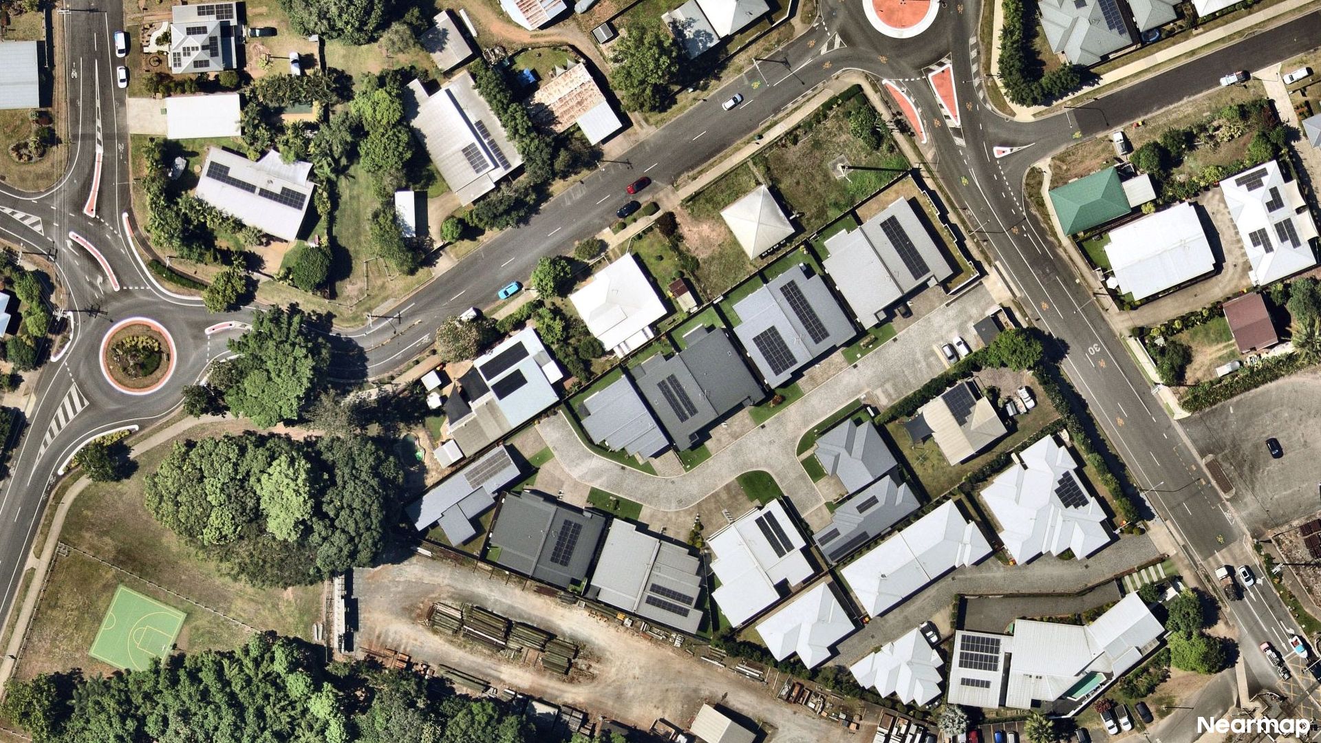 Vertical aerial view