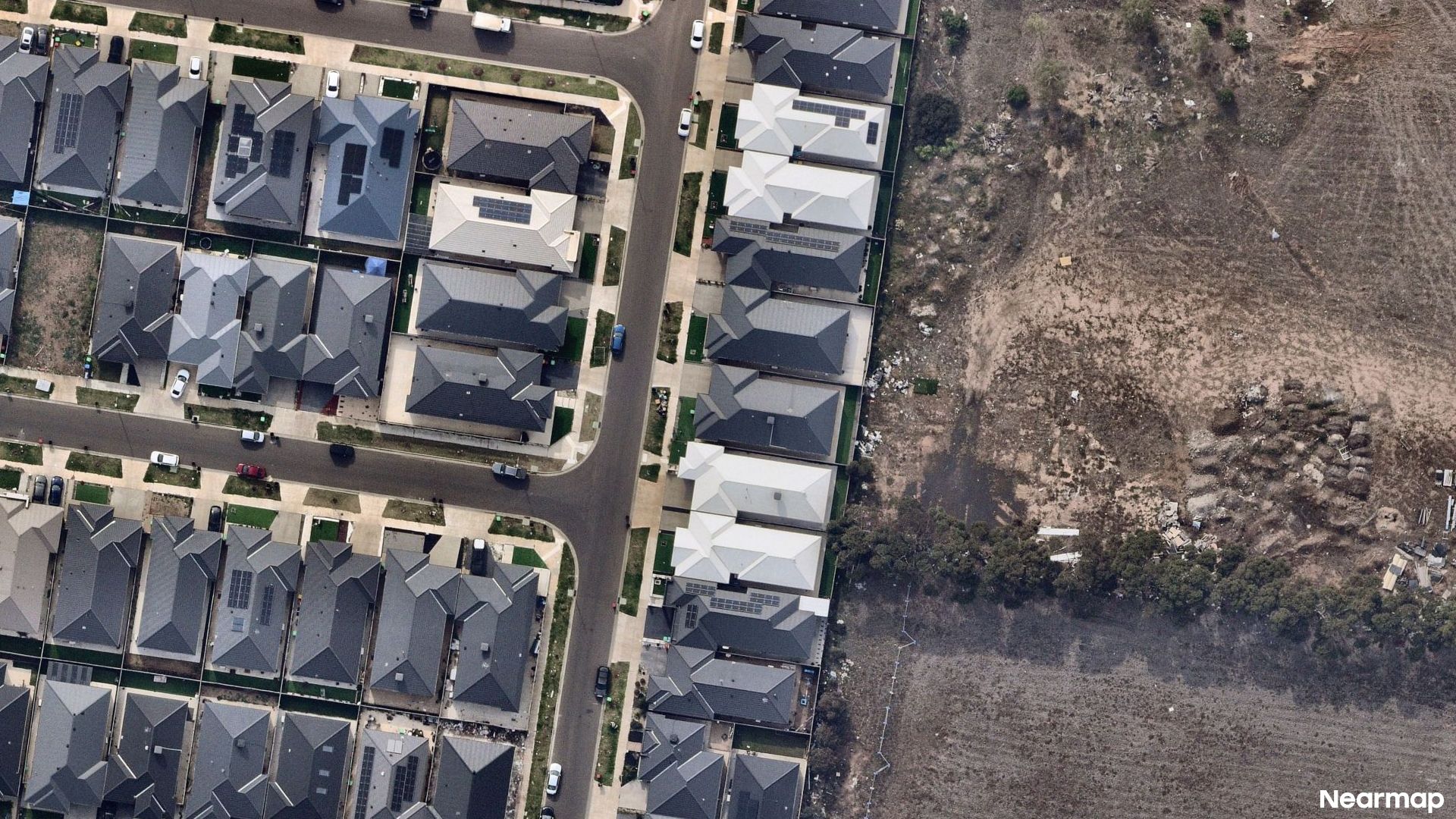 Vertical aerial view