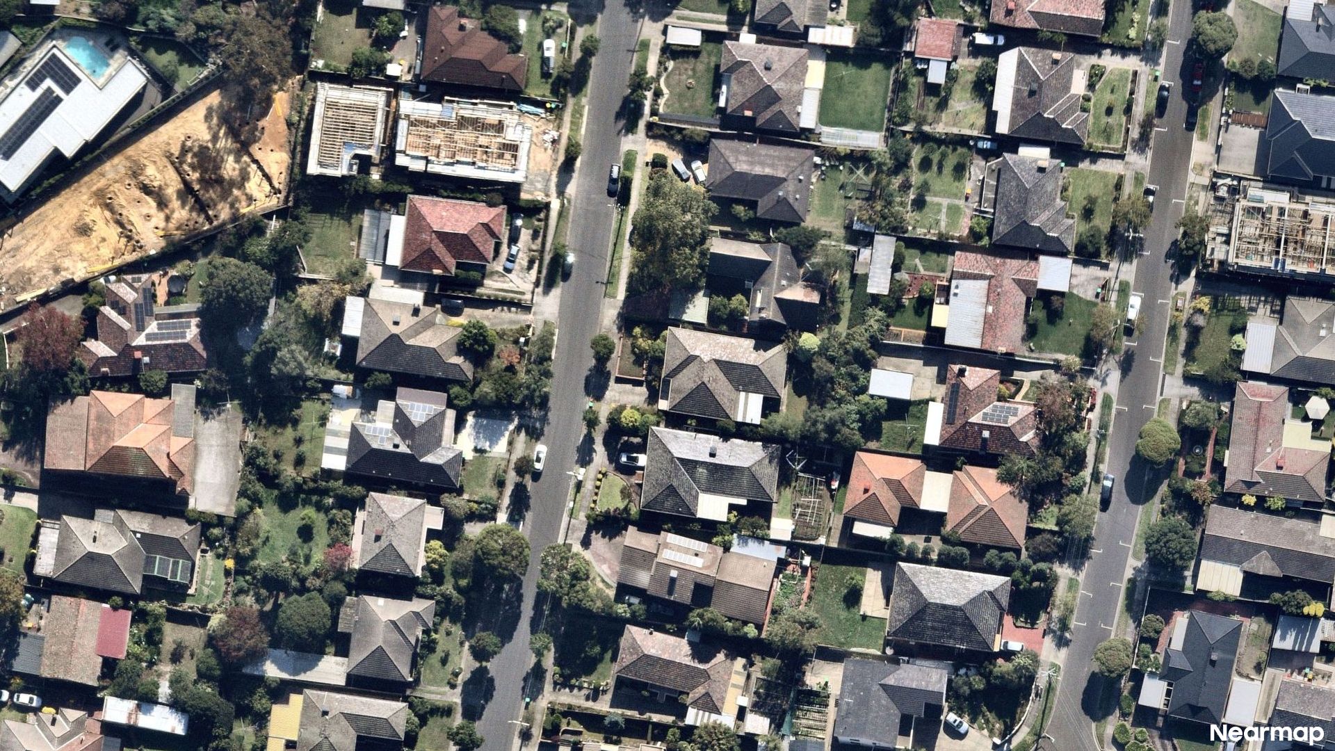 Vertical aerial view