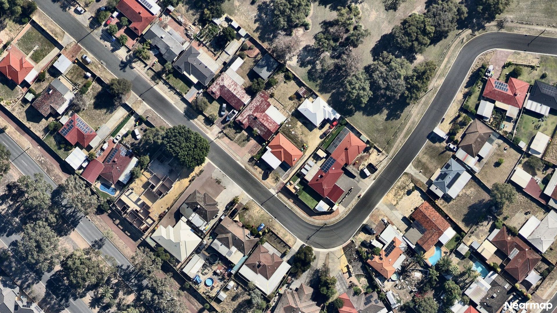 Vertical aerial view
