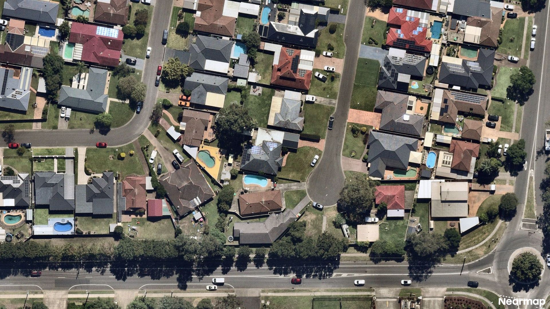 Vertical aerial view
