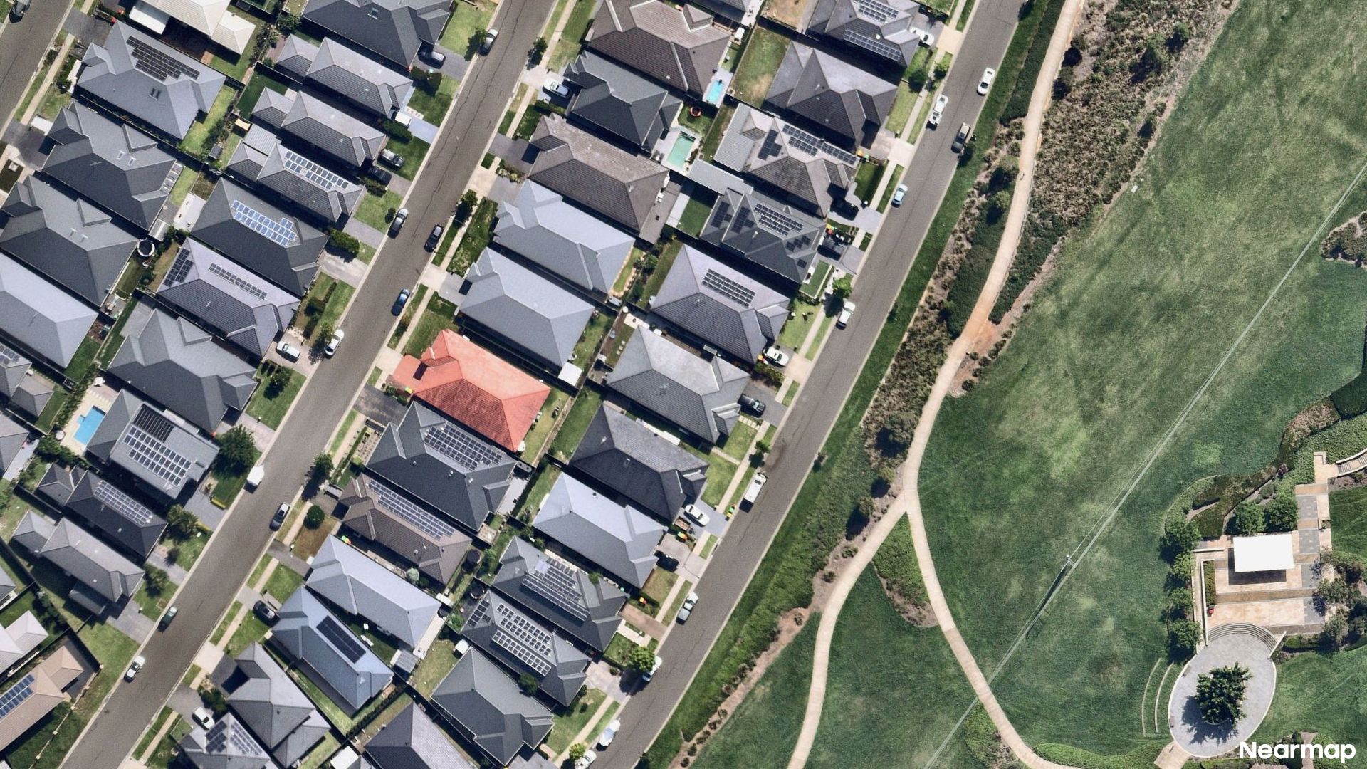 Vertical aerial view