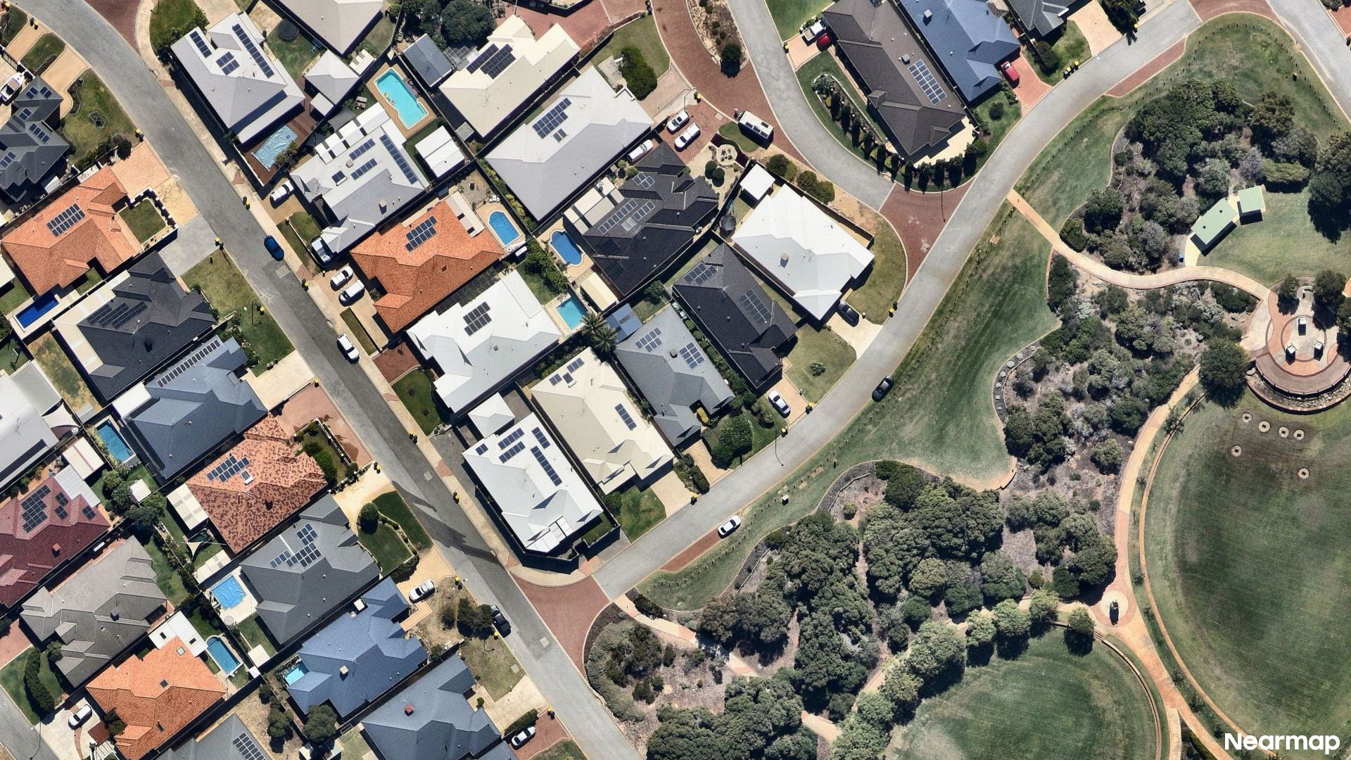 Vertical aerial view