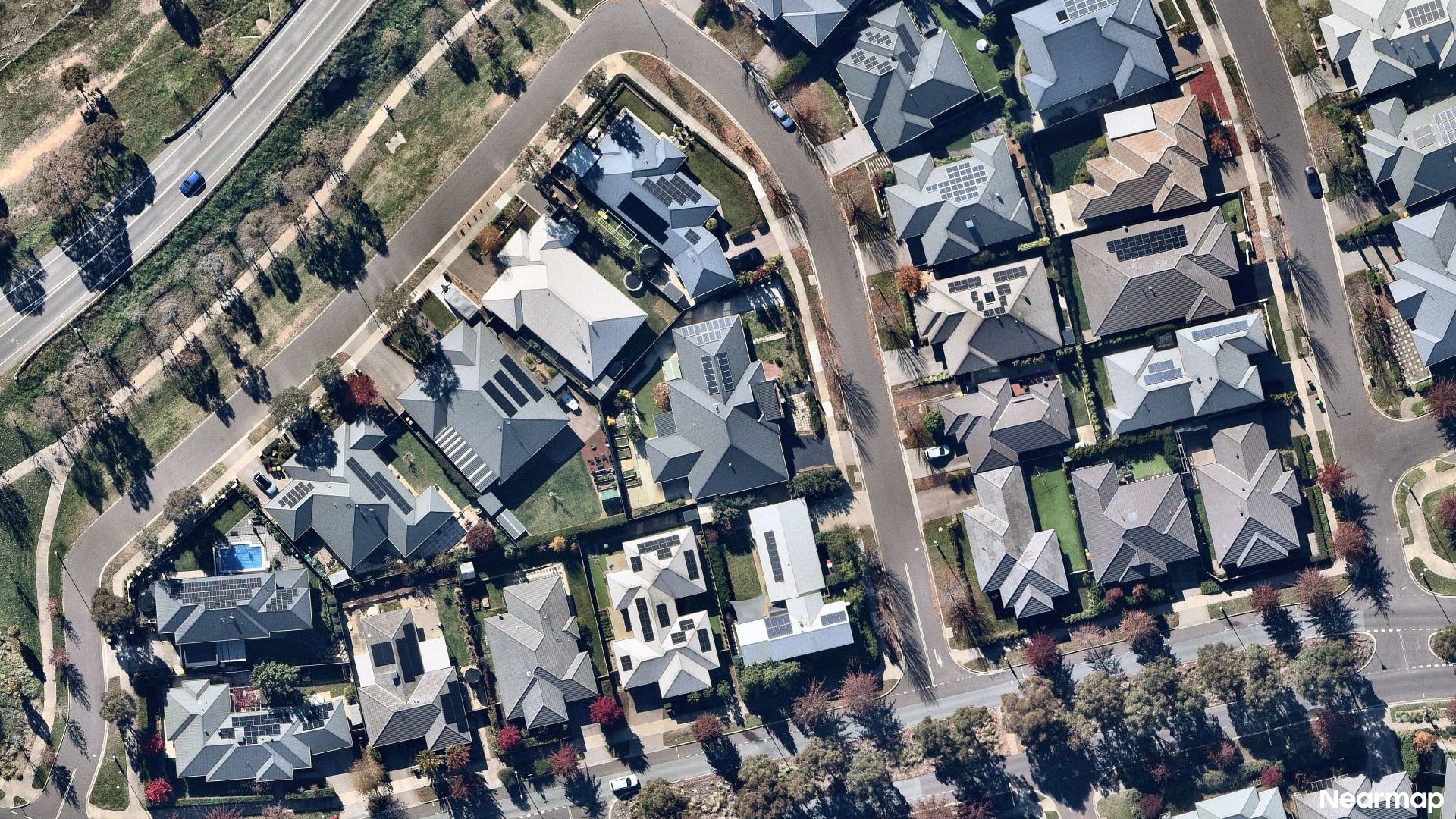 Vertical aerial view