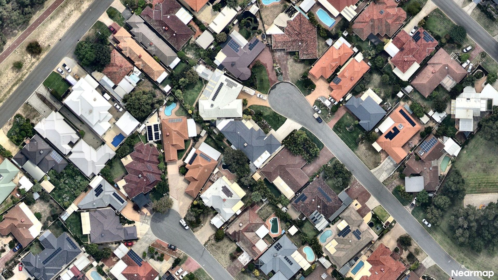Vertical aerial view