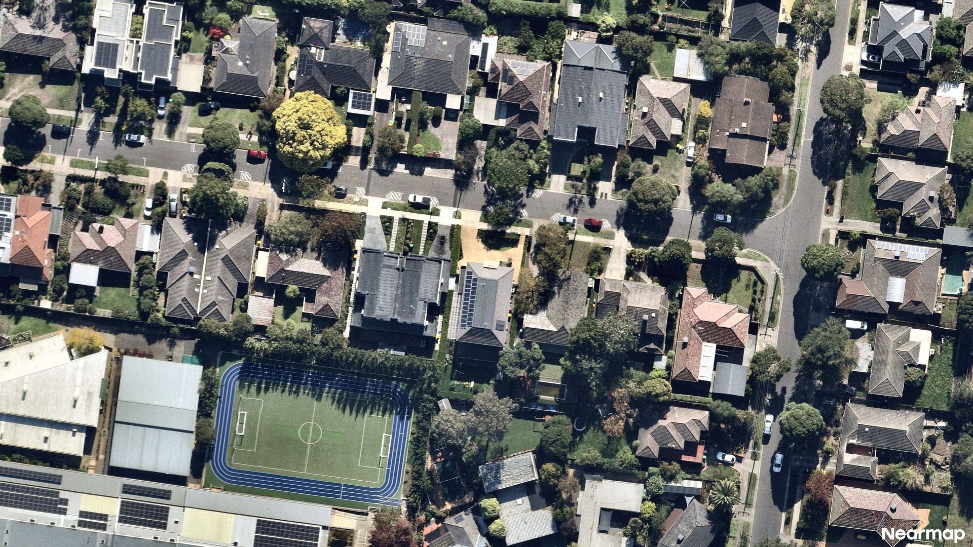 Vertical aerial view