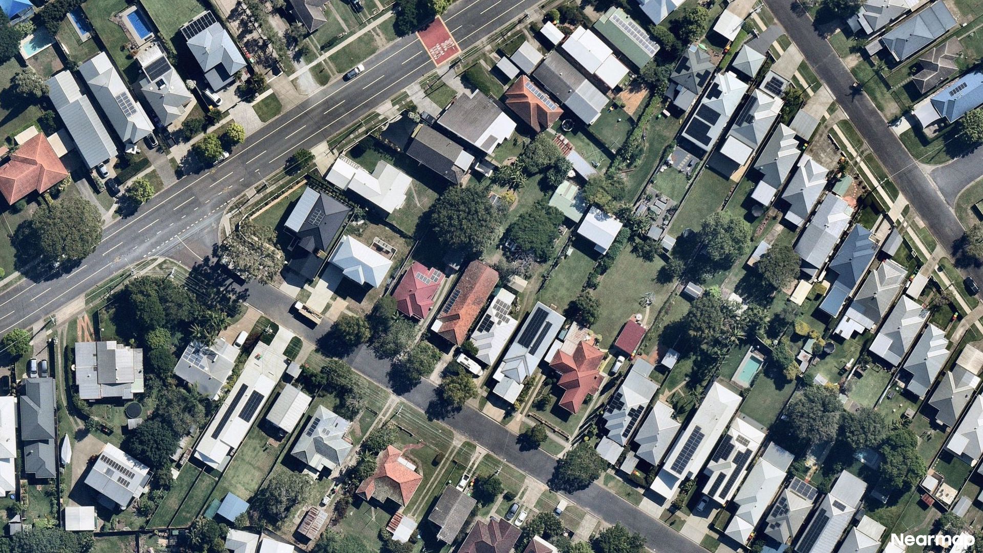 Vertical aerial view
