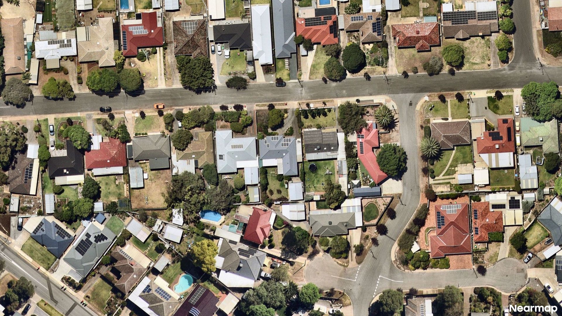Vertical aerial view