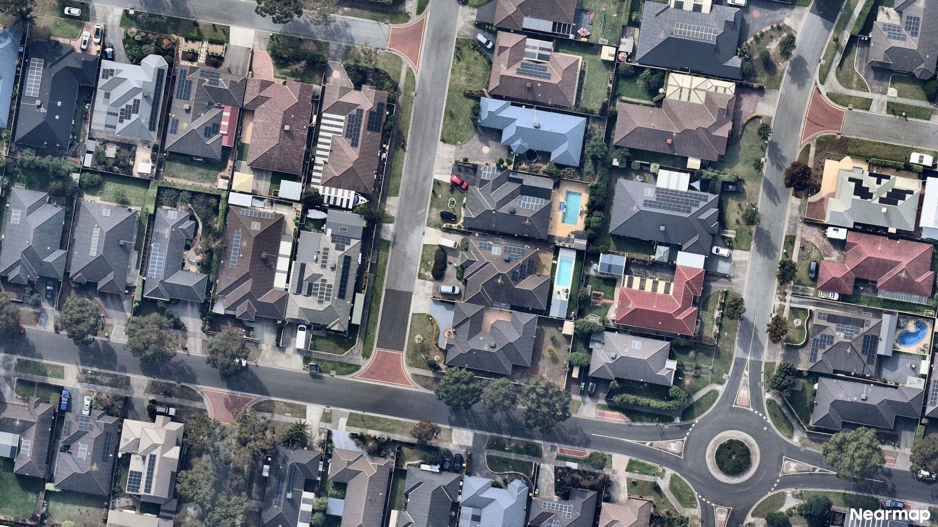 Vertical aerial view