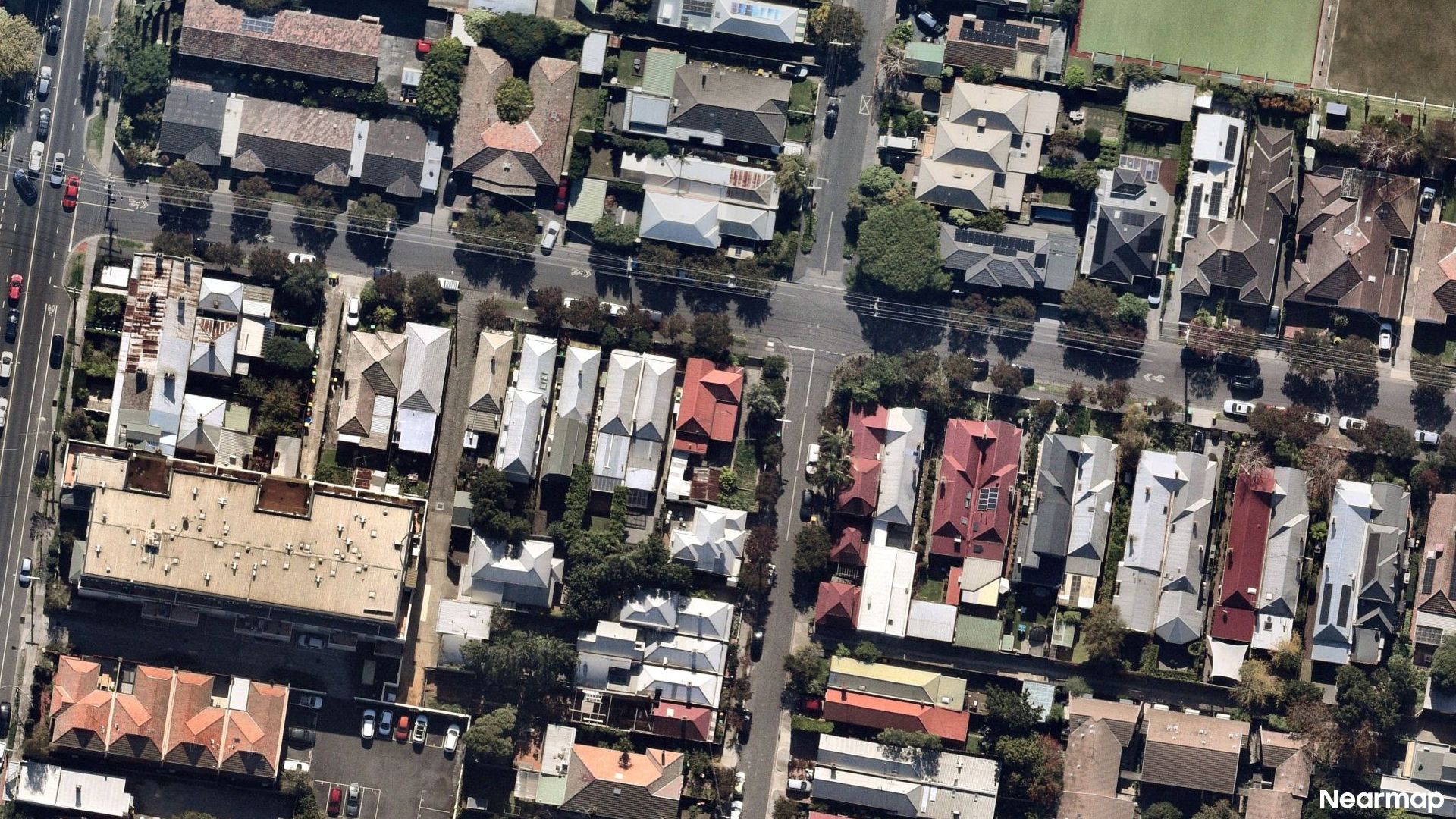 Vertical aerial view
