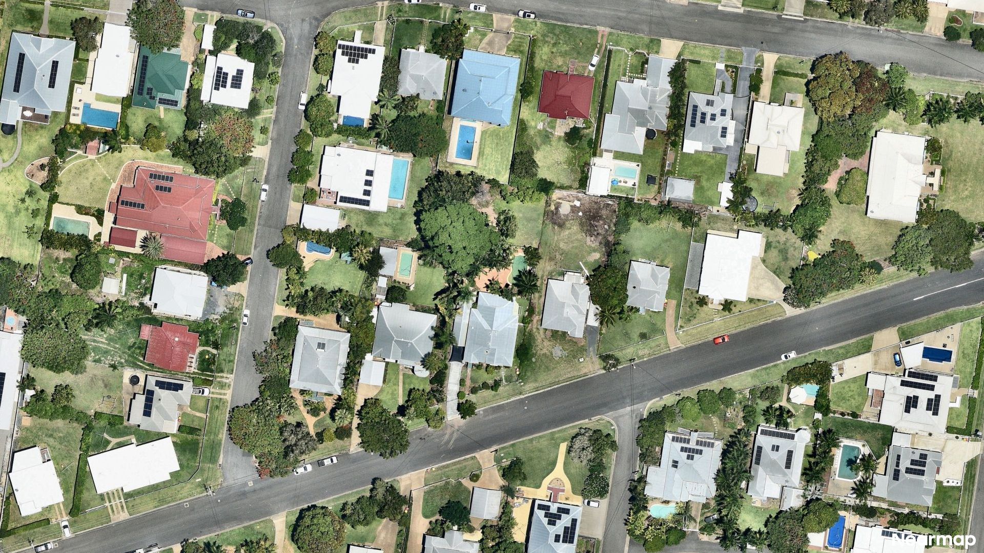 Vertical aerial view