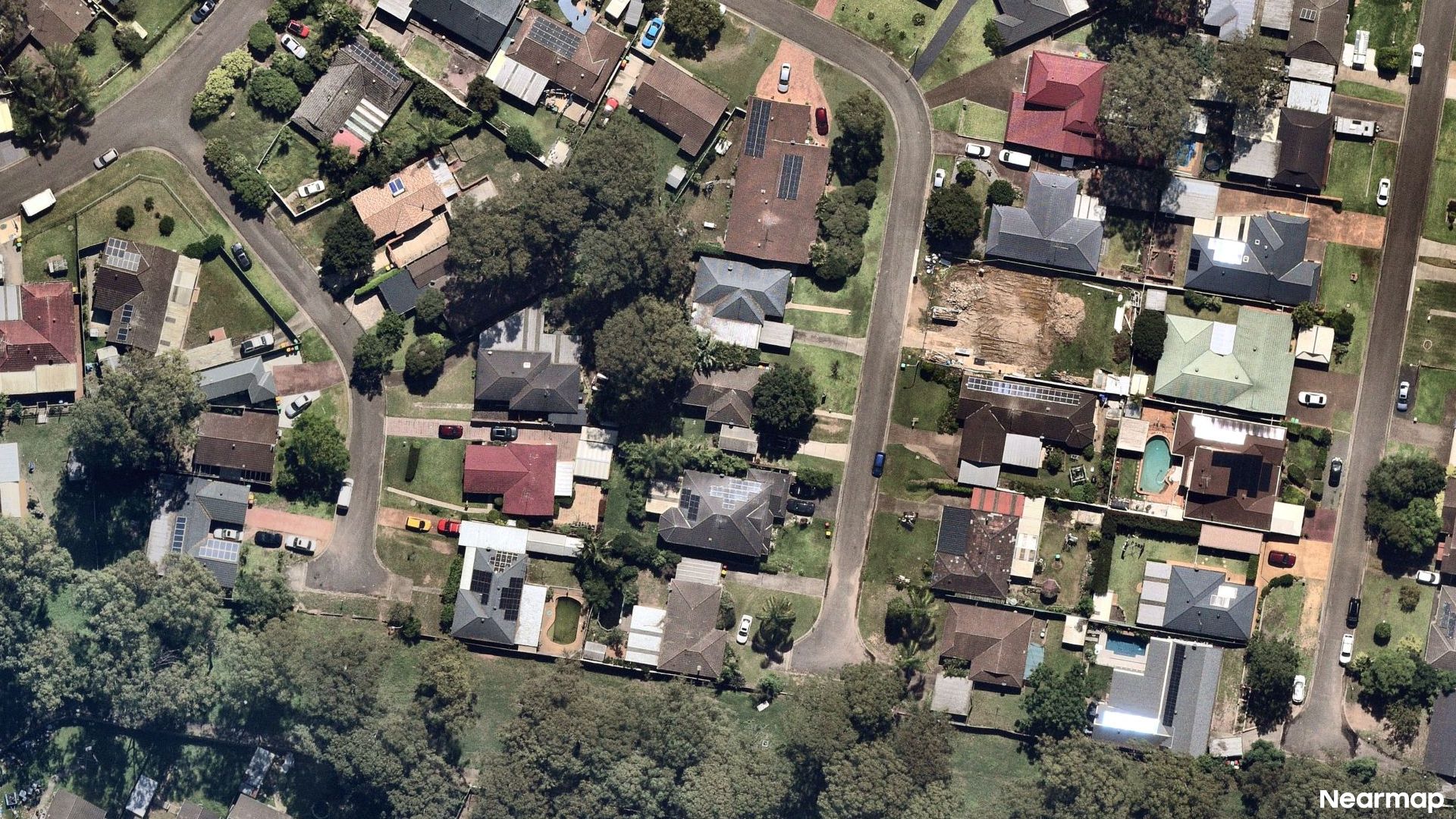 Vertical aerial view