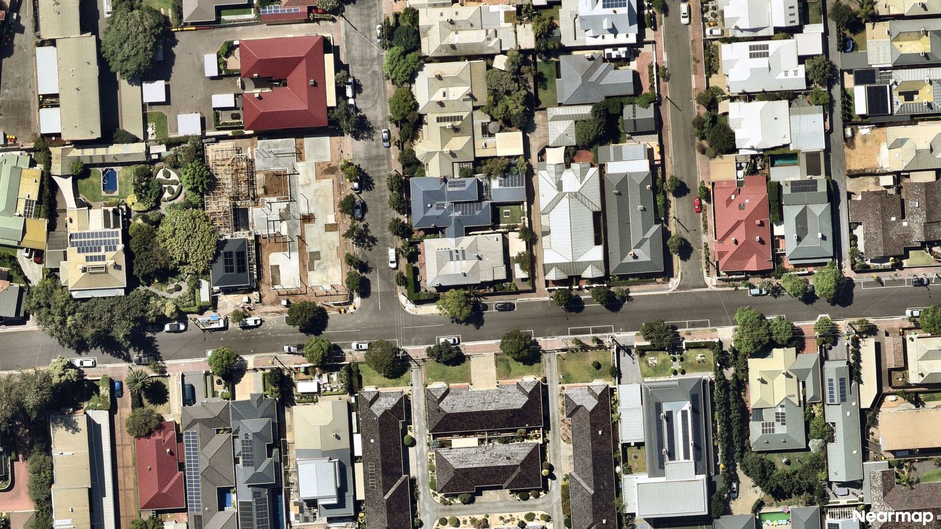 Vertical aerial view