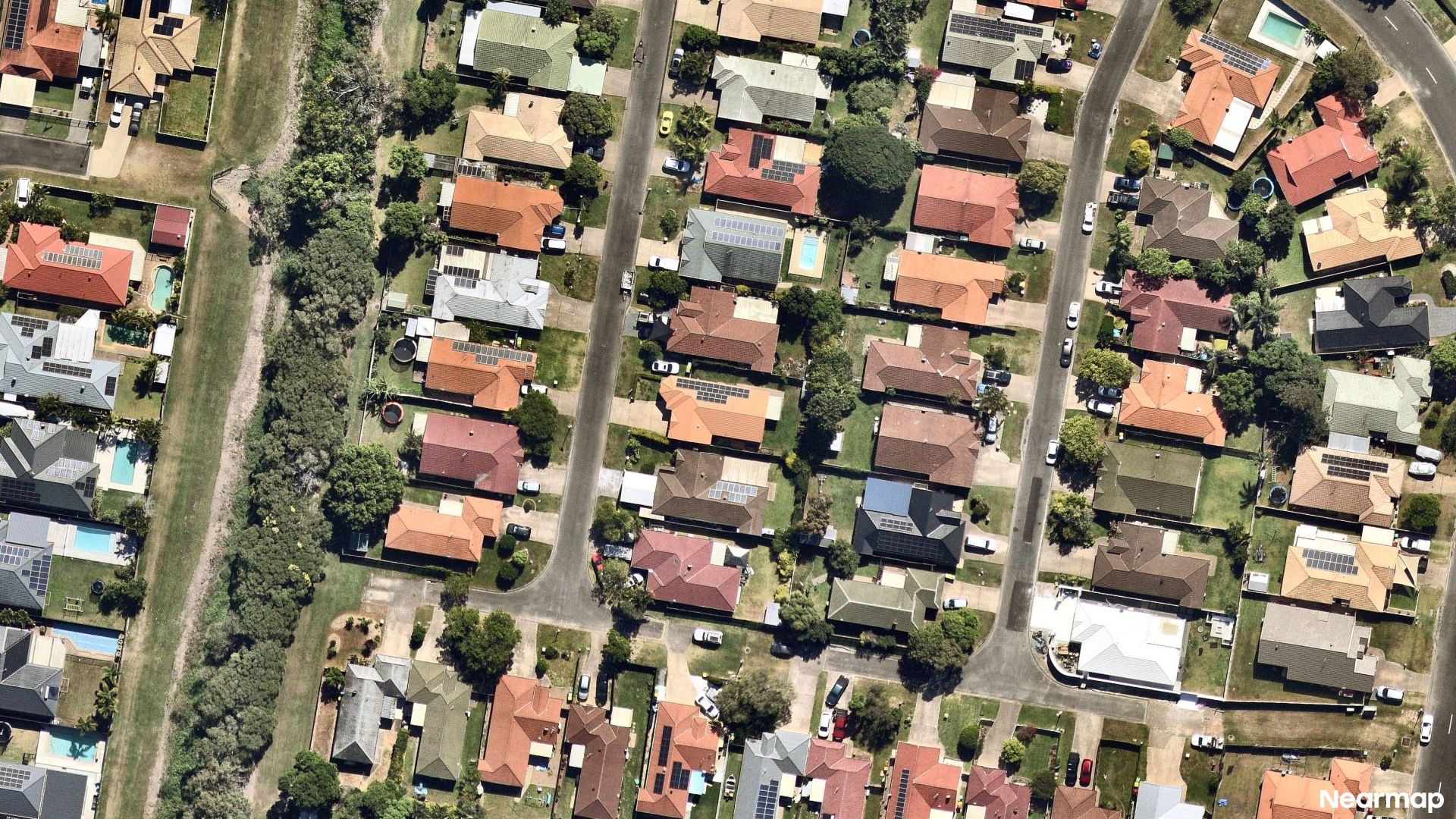 Vertical aerial view