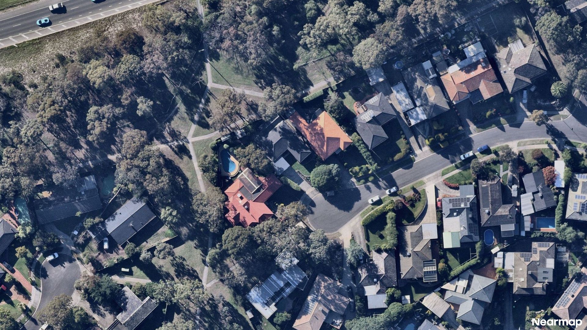 Vertical aerial view
