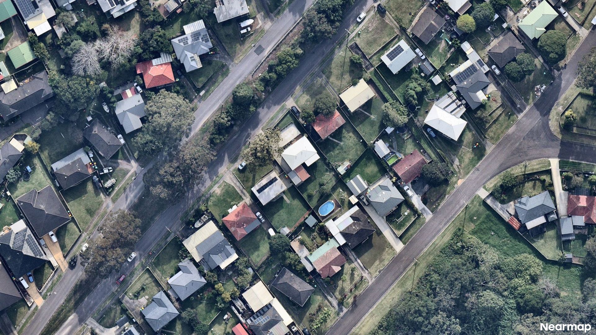 Vertical aerial view