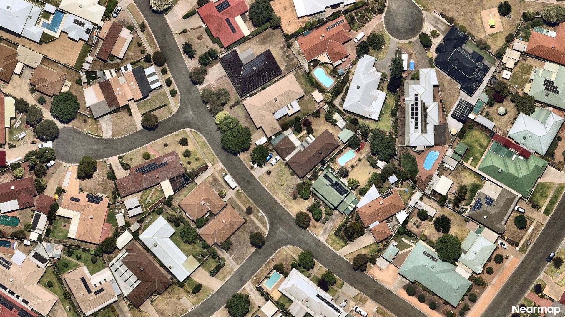 Vertical aerial view