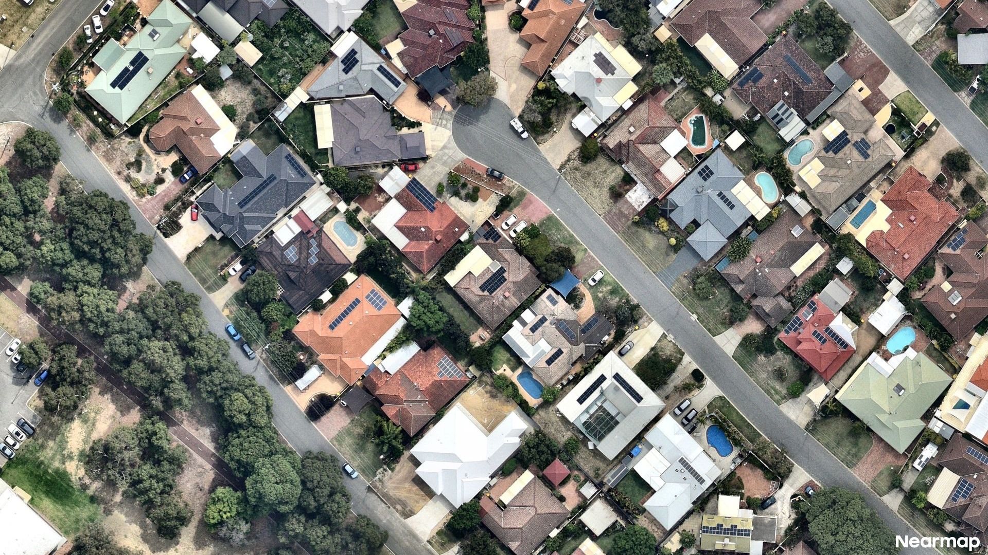 Vertical aerial view