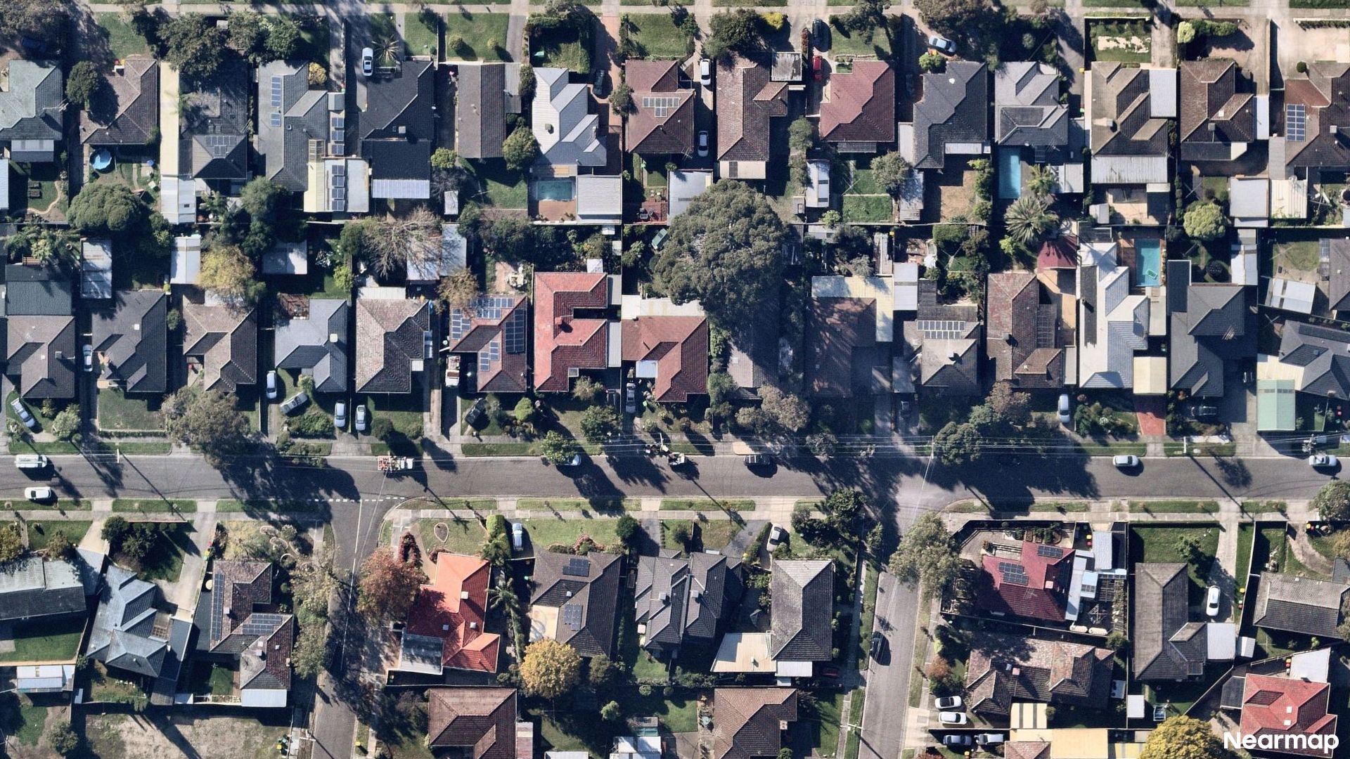 Vertical aerial view