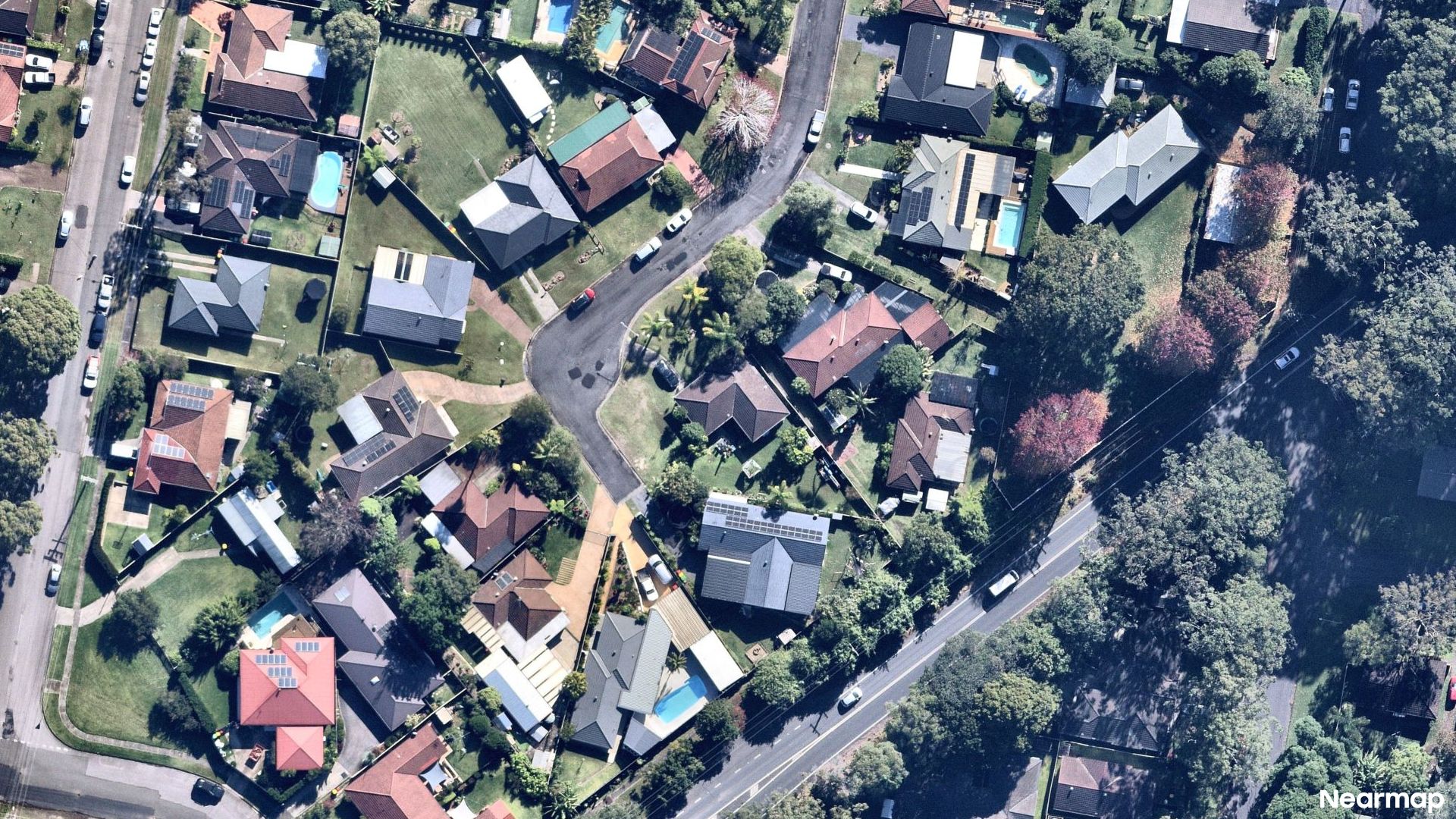 Vertical aerial view