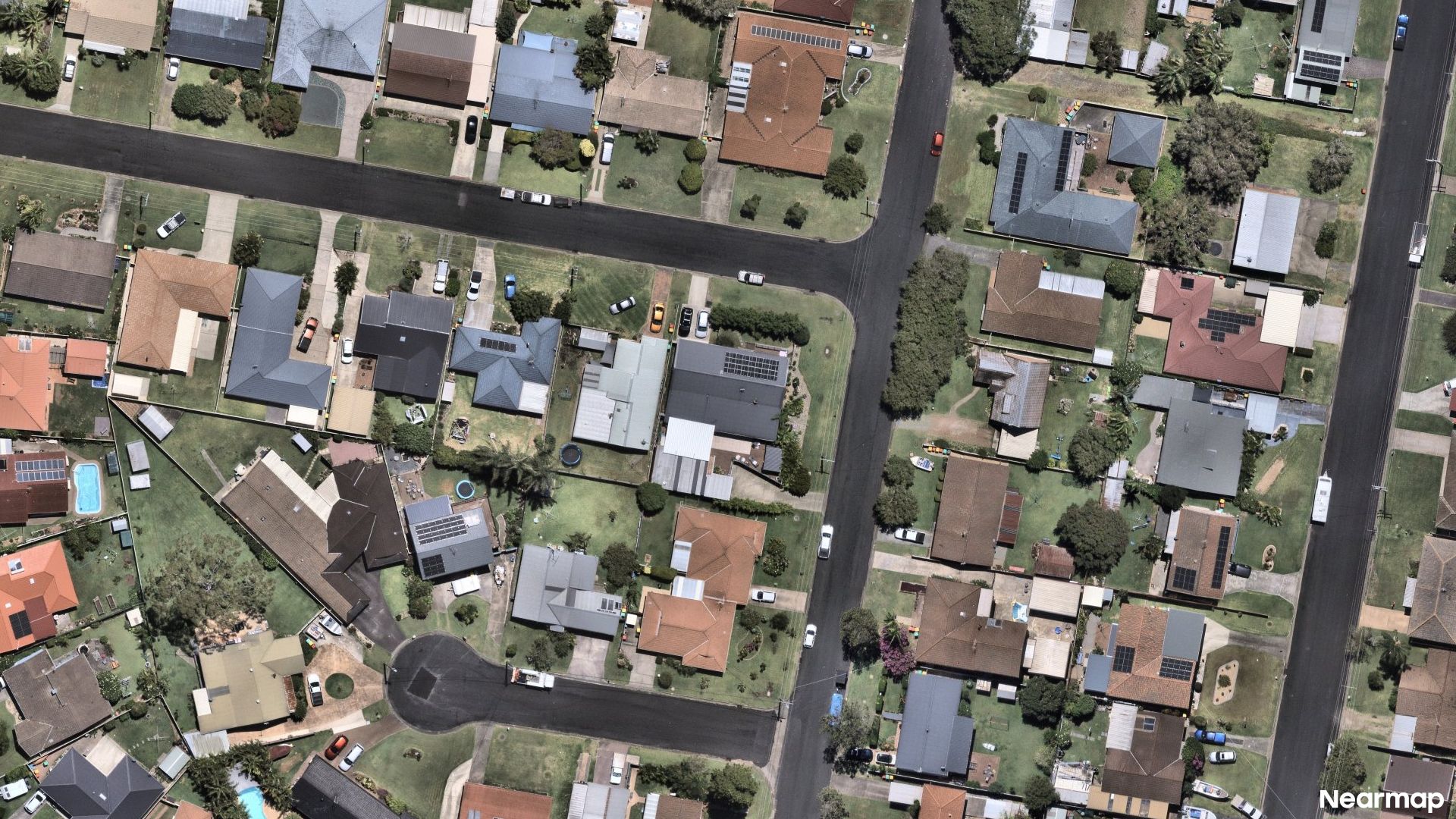 Vertical aerial view