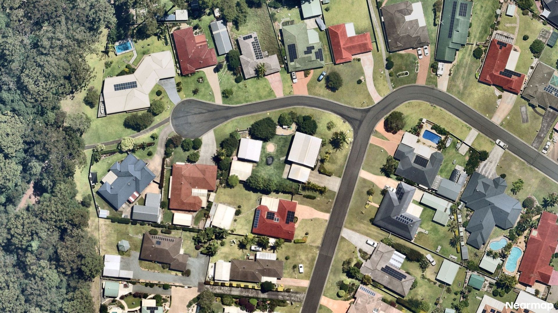 Vertical aerial view