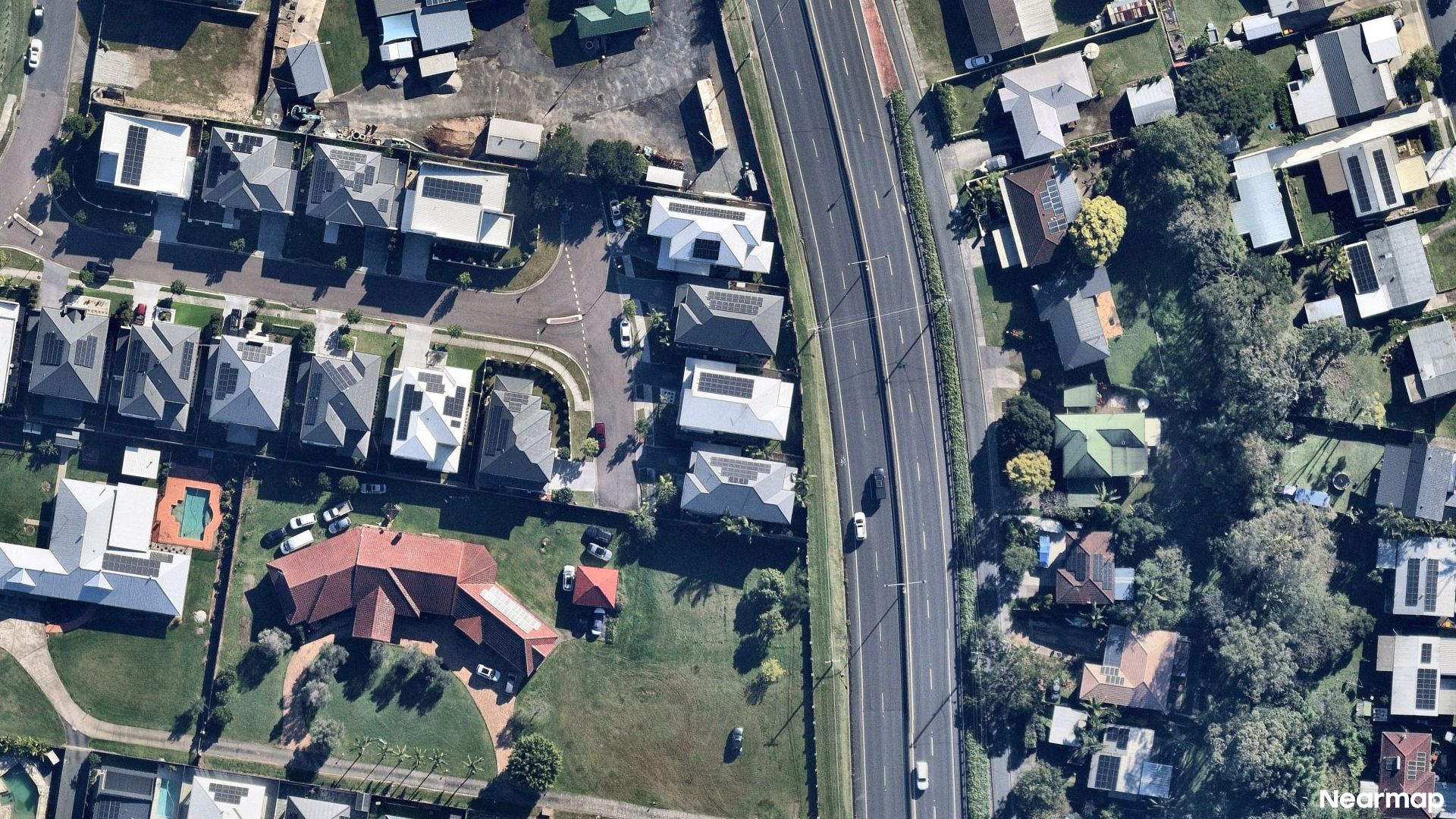 Vertical aerial view