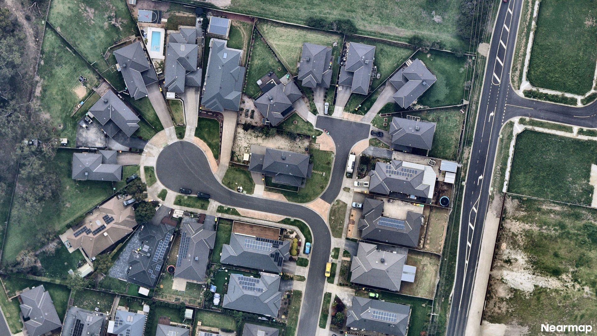 Vertical aerial view