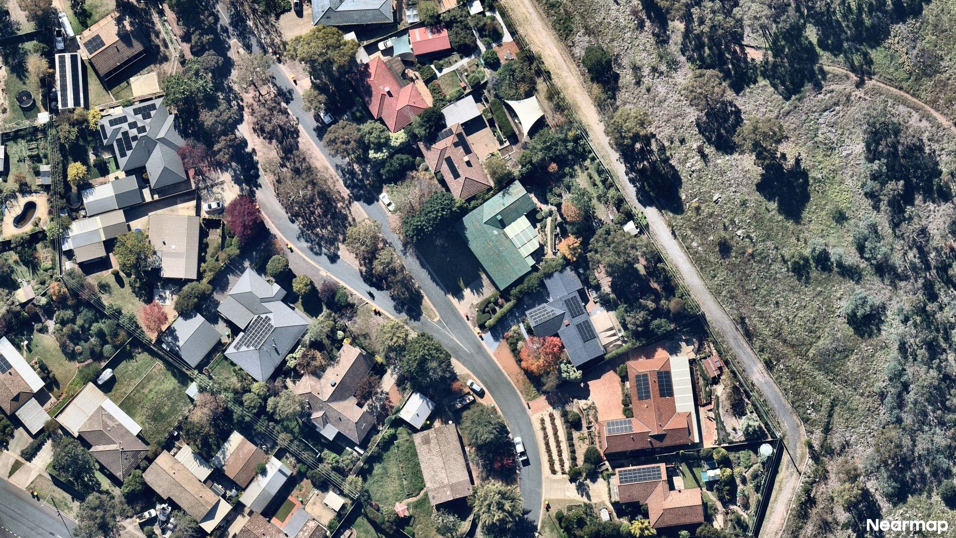 Vertical aerial view