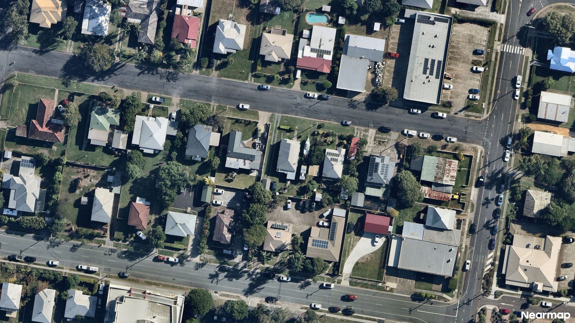 Vertical aerial view