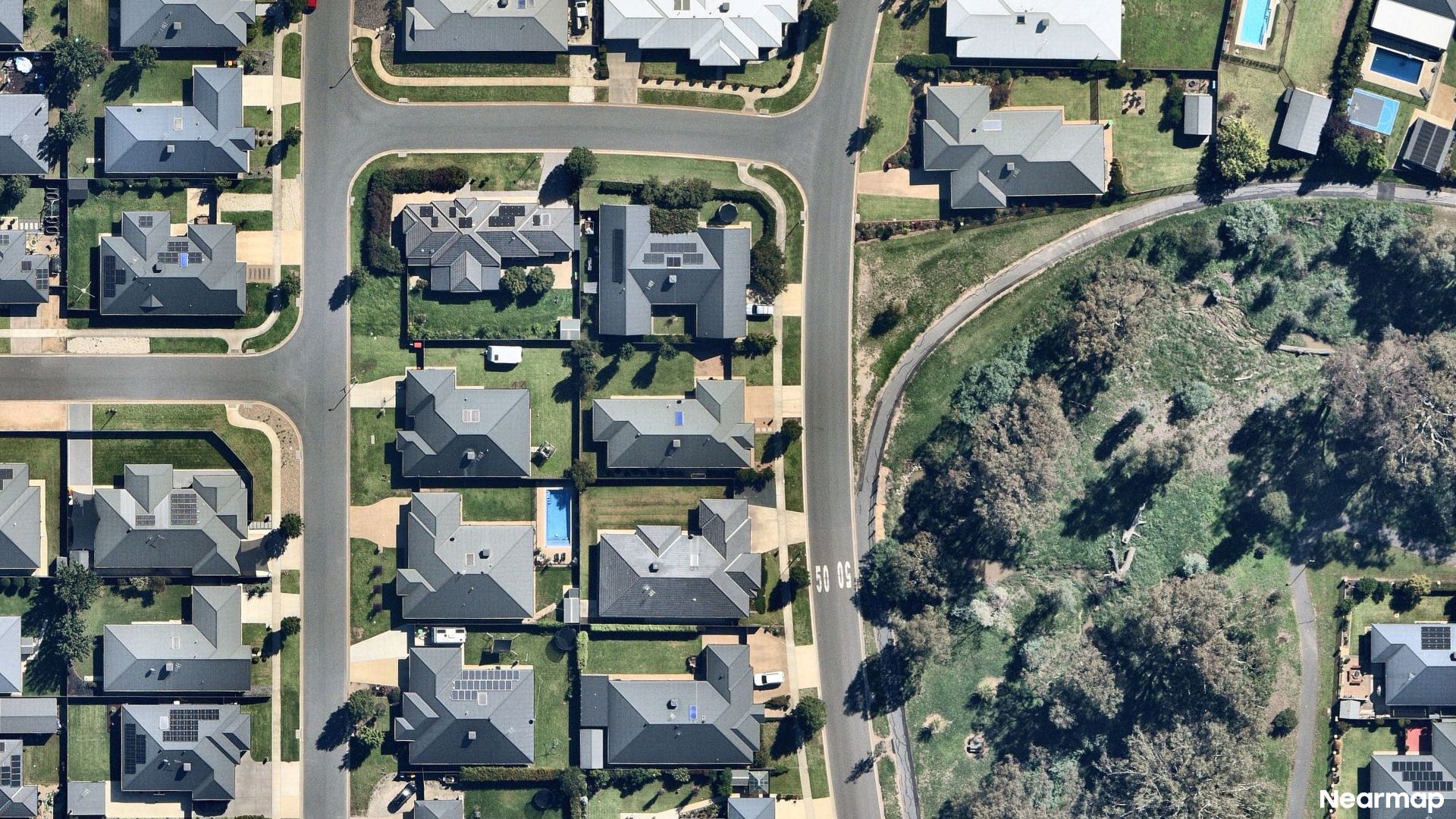 Vertical aerial view